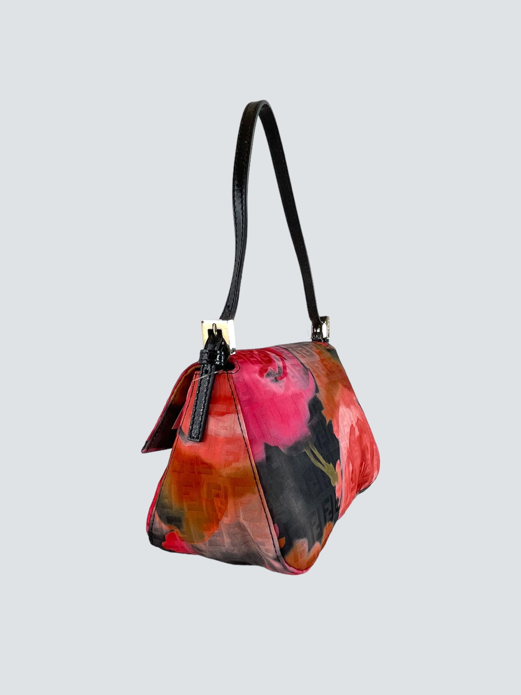 Fendi Multi Colour Canvas and Leather Mini Forever Mama Baguette