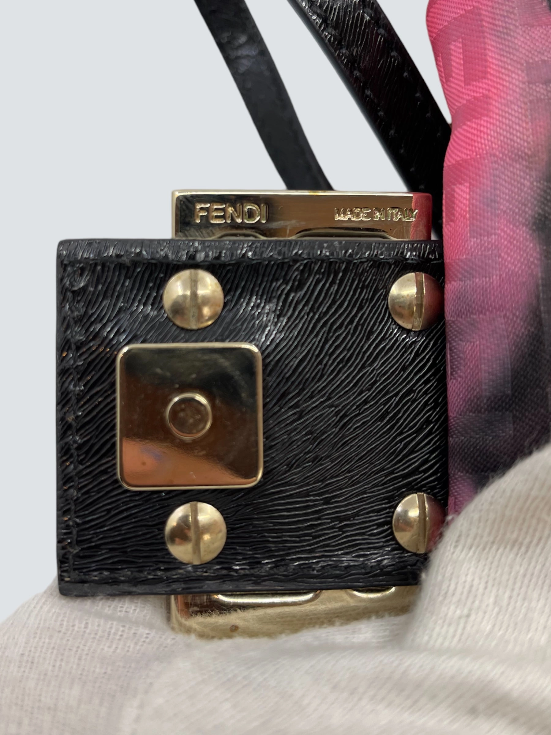 Fendi Multi Colour Canvas and Leather Mini Forever Mama Baguette