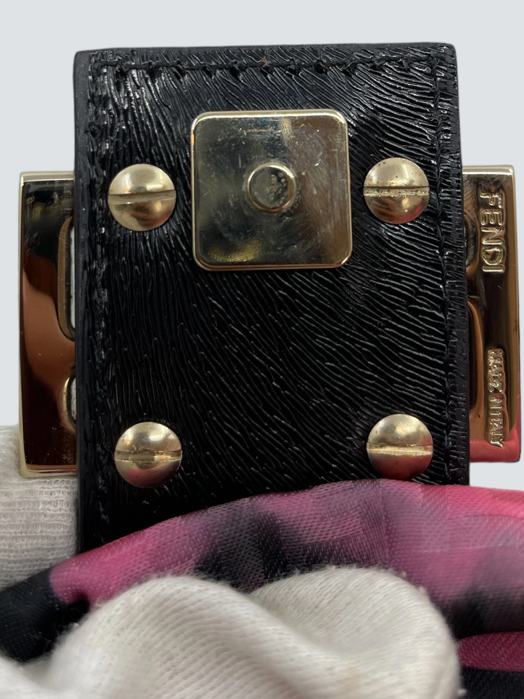 Fendi Multi Colour Canvas and Leather Mini Forever Mama Baguette