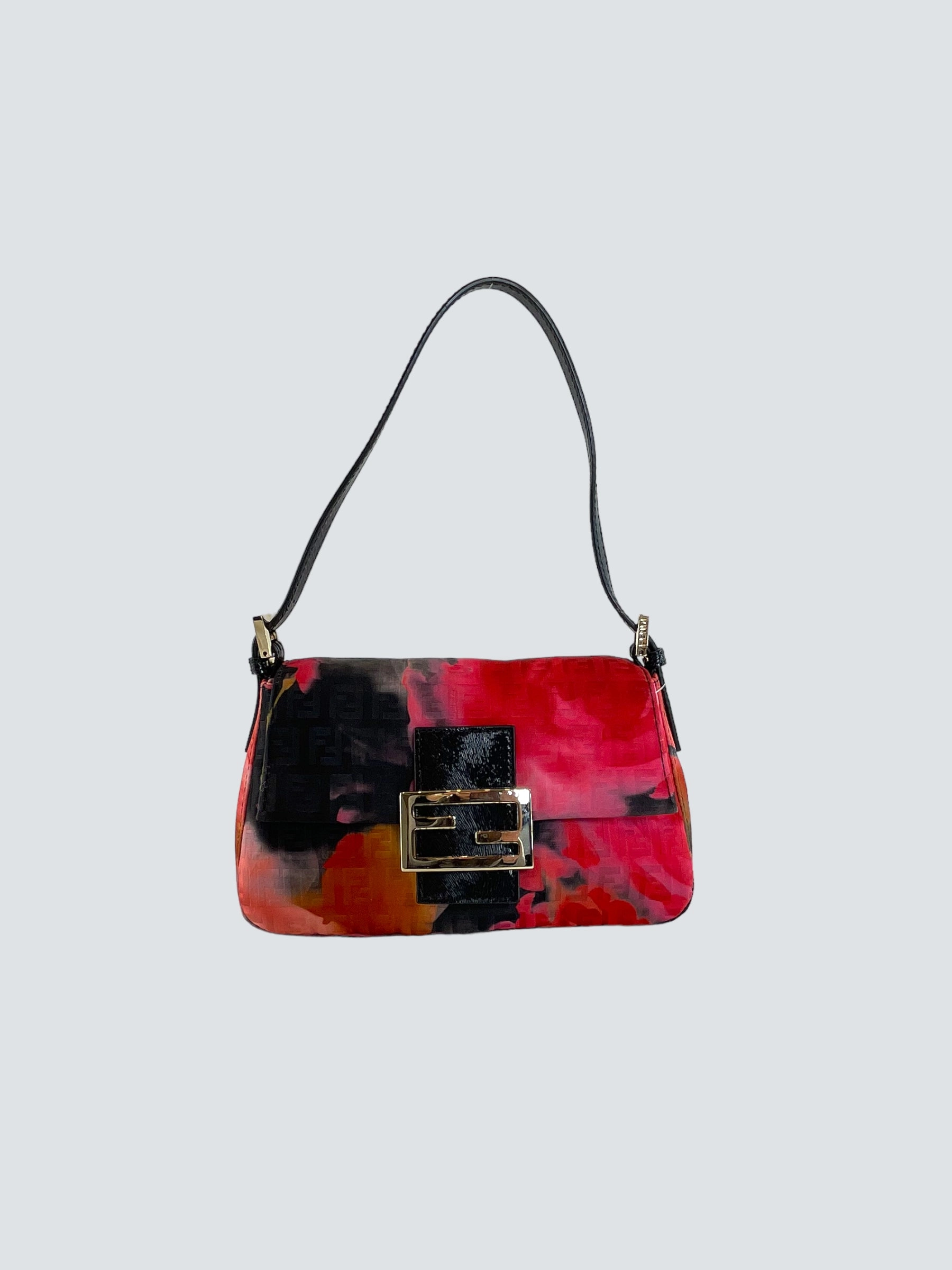 Fendi Multi Colour Canvas and Leather Mini Forever Mama Baguette
