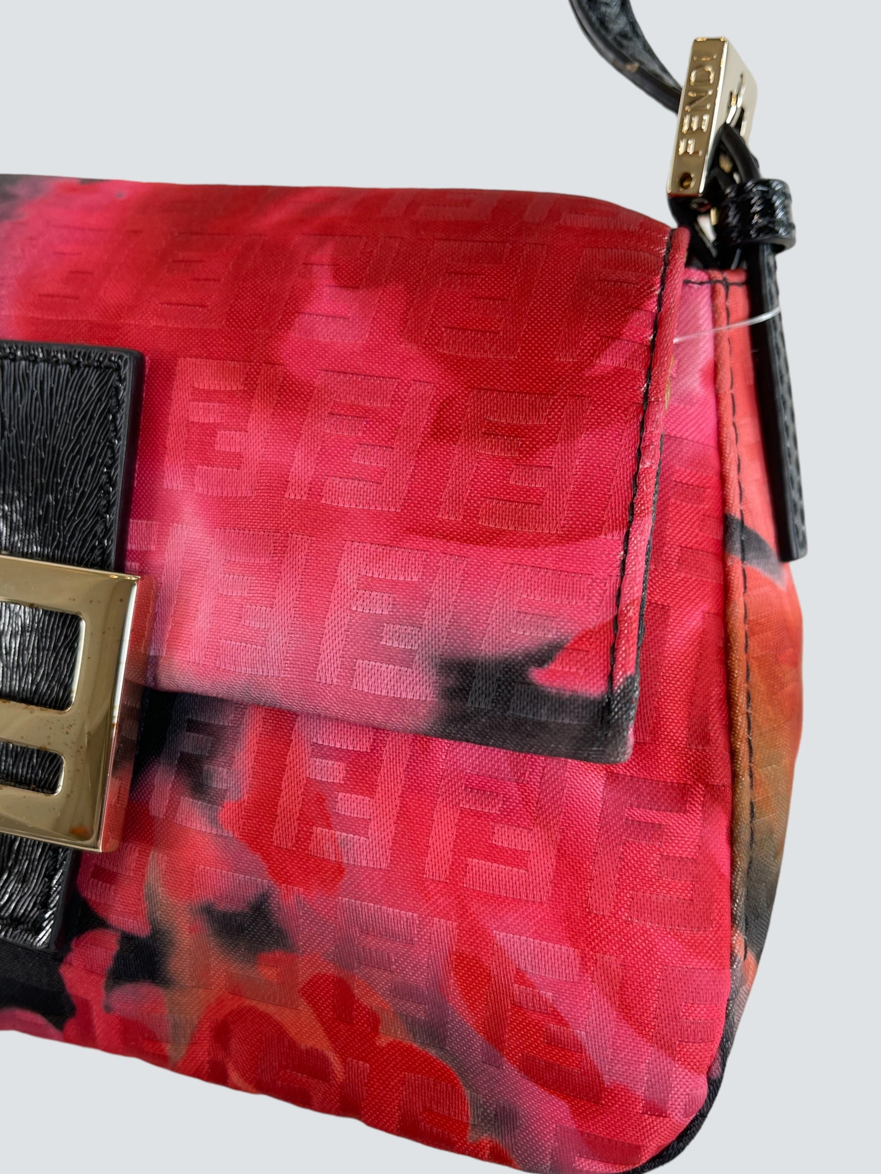 Fendi Multi Colour Canvas and Leather Mini Forever Mama Baguette
