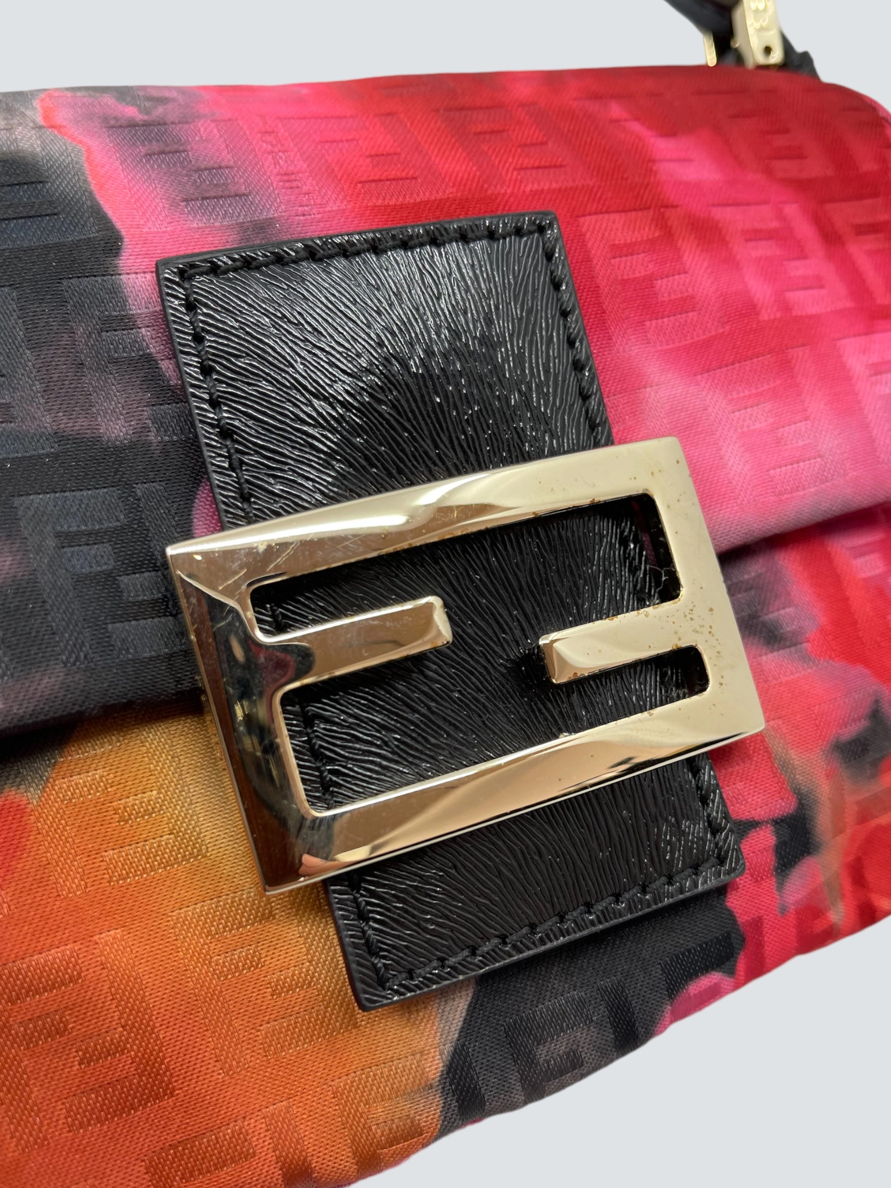 Fendi Multi Colour Canvas and Leather Mini Forever Mama Baguette