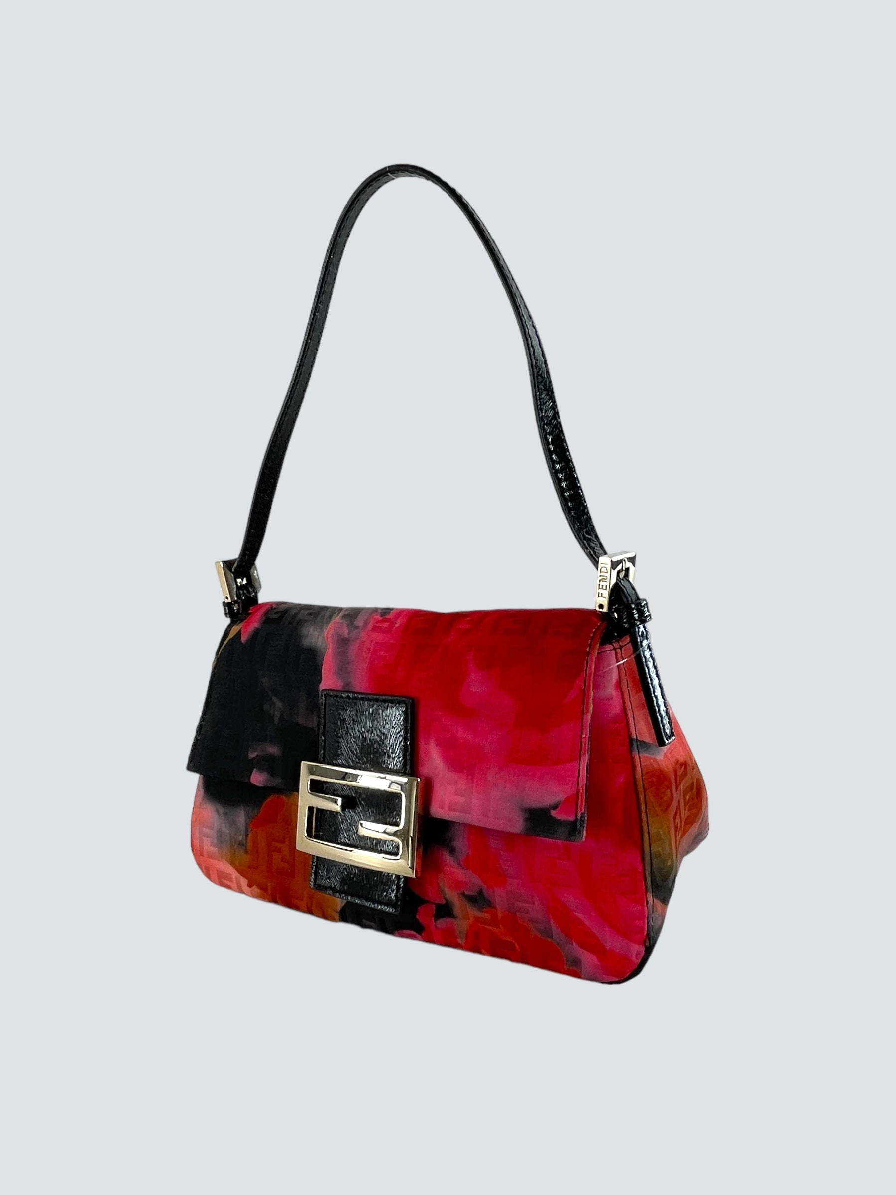 Fendi Multi Colour Canvas and Leather Mini Forever Mama Baguette