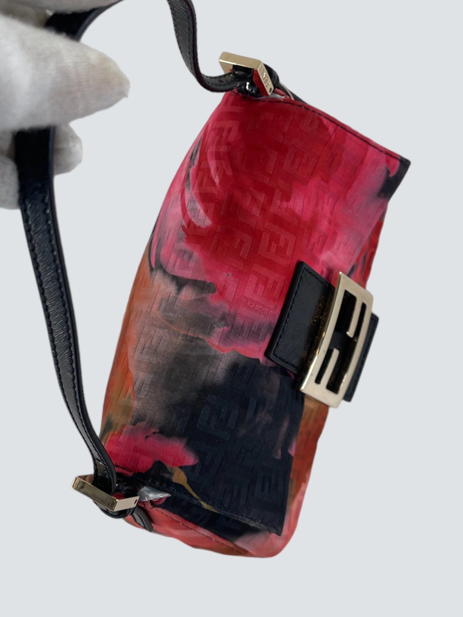 Fendi Multi Colour Canvas and Leather Mini Forever Mama Baguette