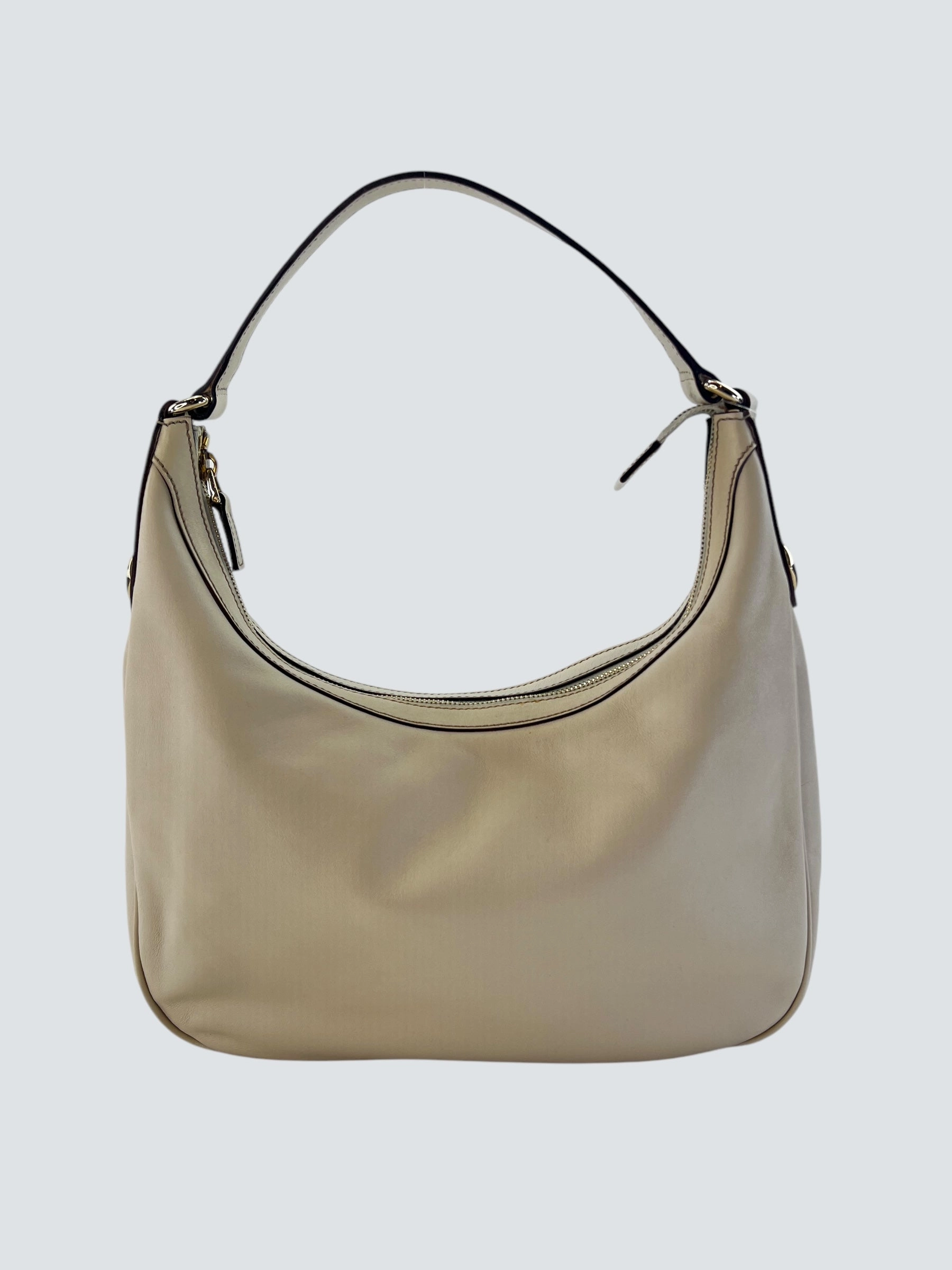 Gucci Off White Leather Shoulder Bag
