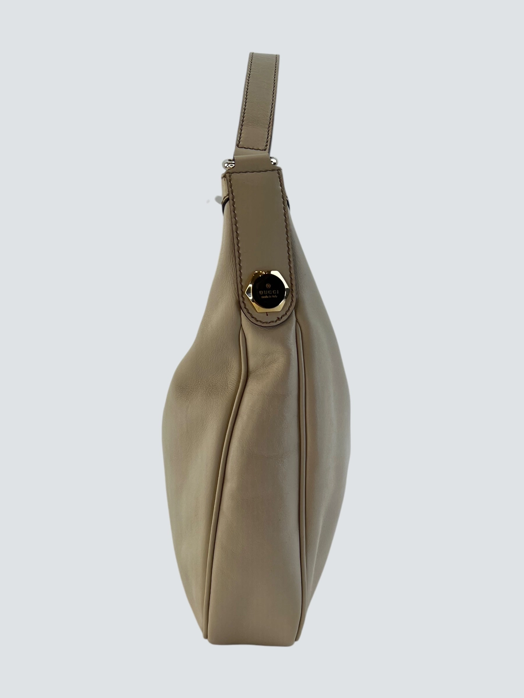 Gucci Off White Leather Shoulder Bag