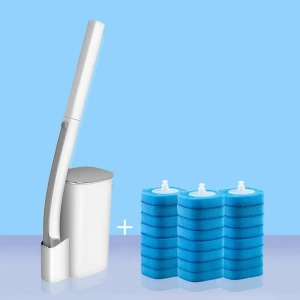 Home bathroom disposable cleaning artifact set toilet brush