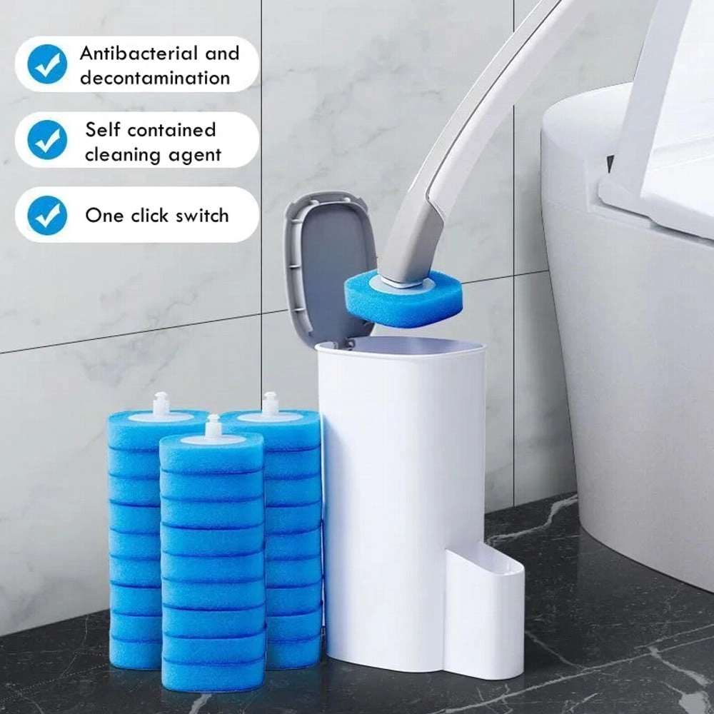 Home bathroom disposable cleaning artifact set toilet brush