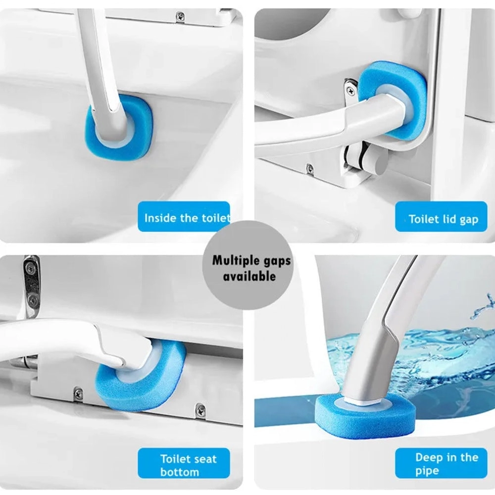 Home bathroom disposable cleaning artifact set toilet brush