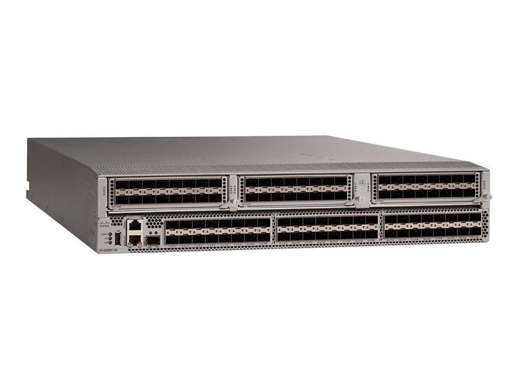 HPE SN6630C 32Gb 96-port/48-port Fibre Channel Switch - C-Series - switch - managed - 48 x 32Gb Fibre Channel - back to front R4D90A#05Y