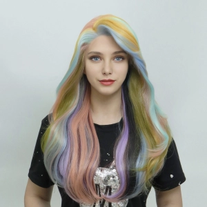 IMstyle Doreen Glueless 13*3 free parting with colorful color and layer wavy style