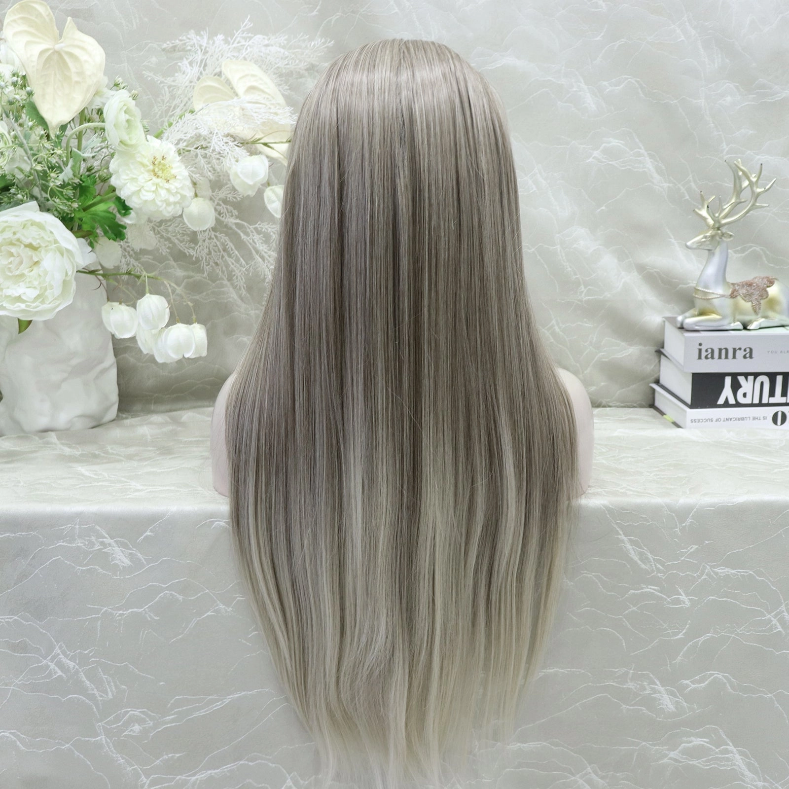 IMstyle Gracie Full lace Silky wigs 28 inches natural color straight style daily lace fronts wigs