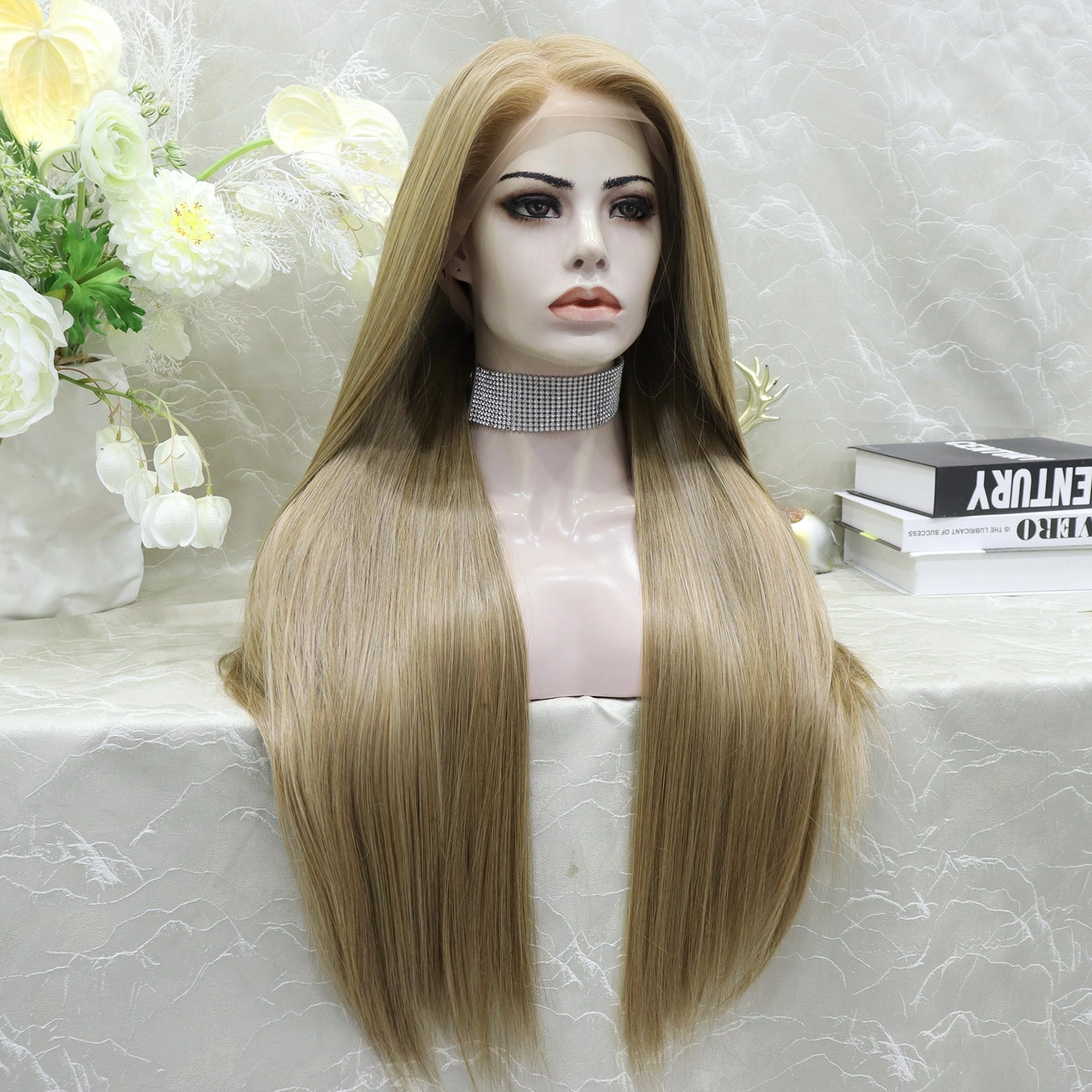 IMstyle Gracie Full lace Silky wigs 28 inches natural color straight style daily lace fronts wigs