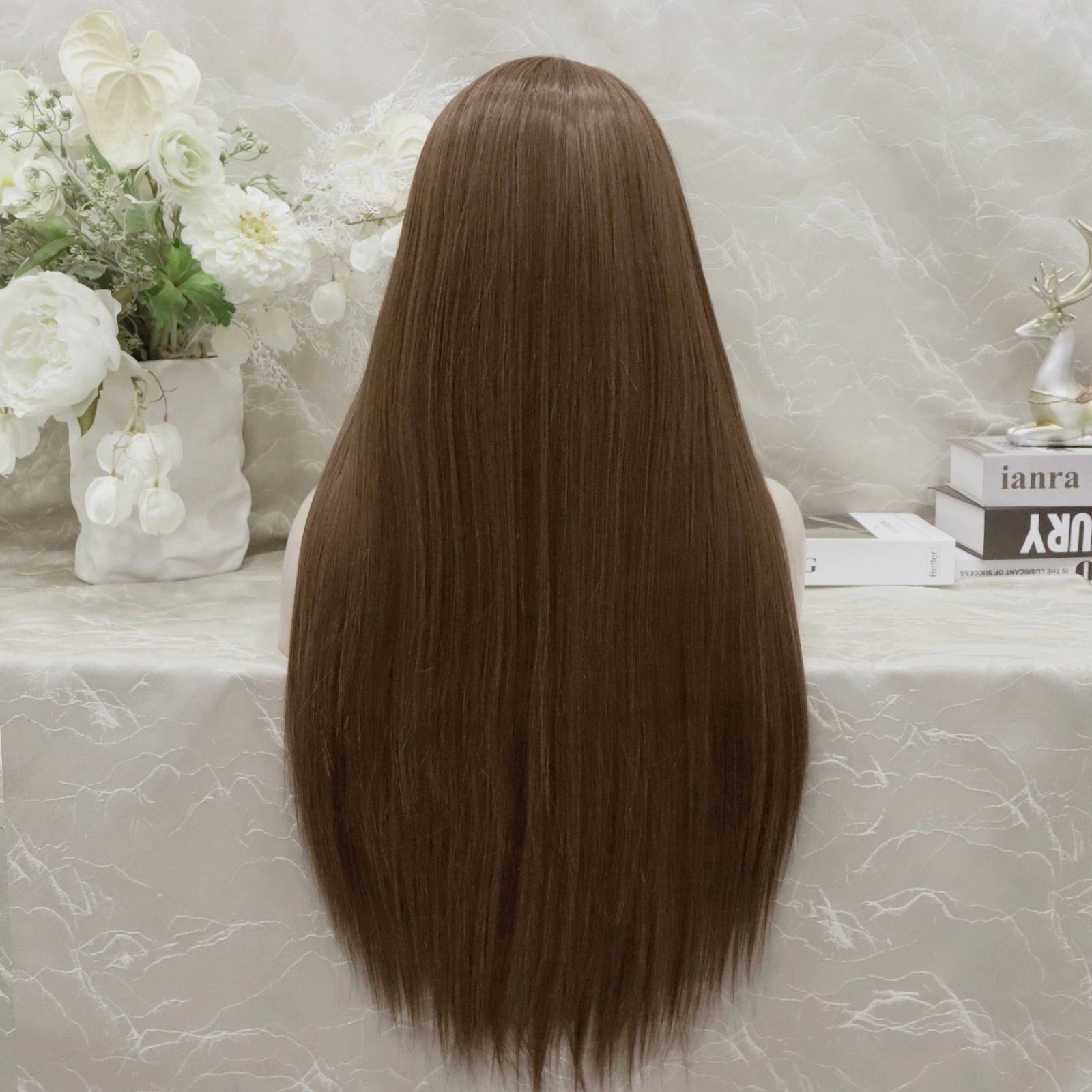 IMstyle Gracie Full lace Silky wigs 28 inches natural color straight style daily lace fronts wigs