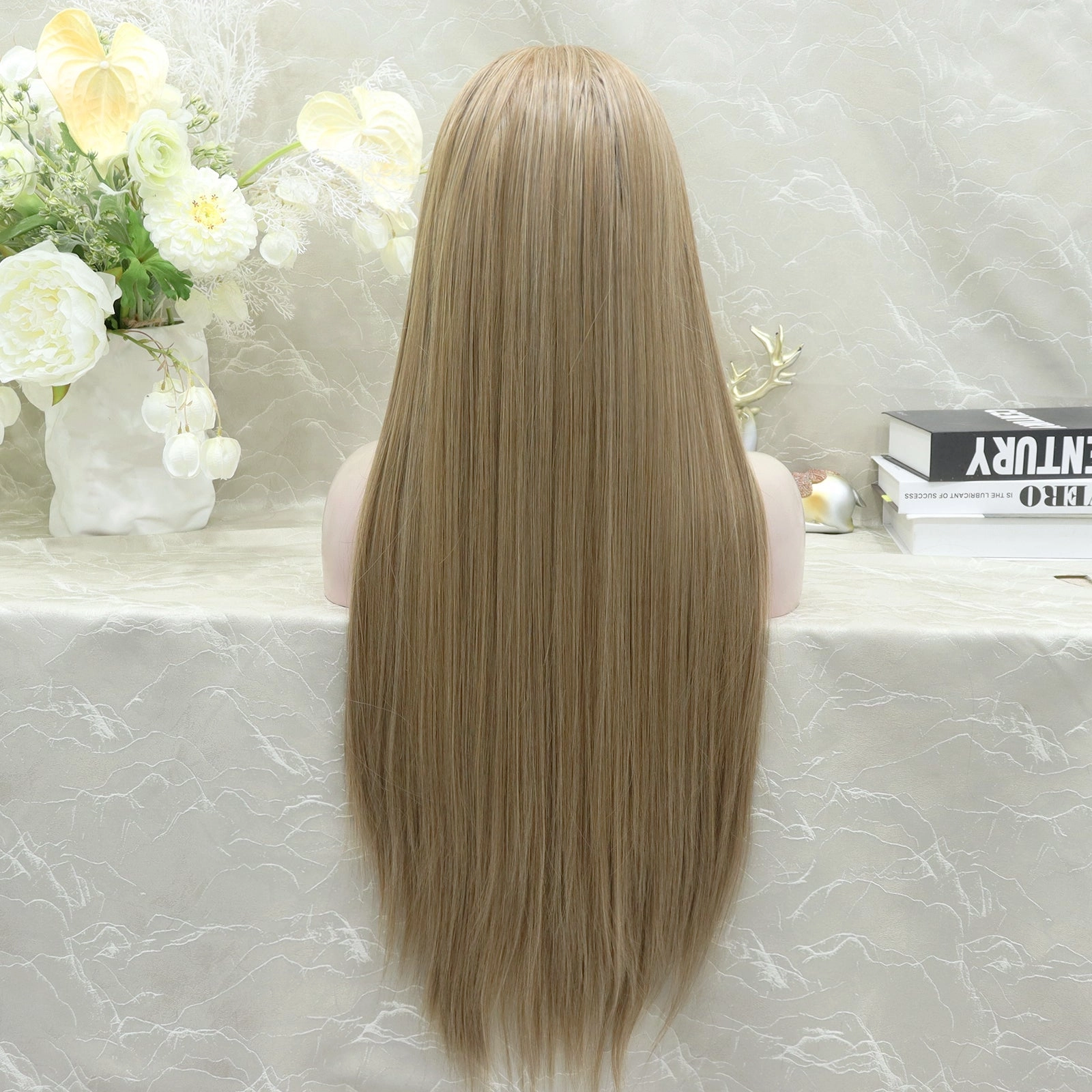 IMstyle Gracie Full lace Silky wigs 28 inches natural color straight style daily lace fronts wigs