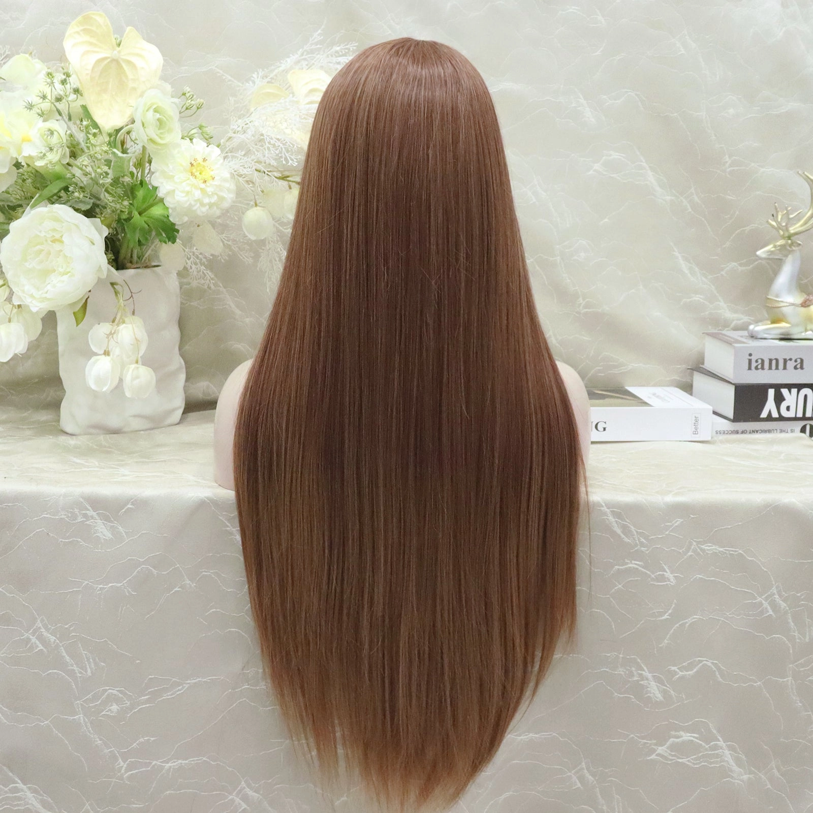 IMstyle Gracie Full lace Silky wigs 28 inches natural color straight style daily lace fronts wigs