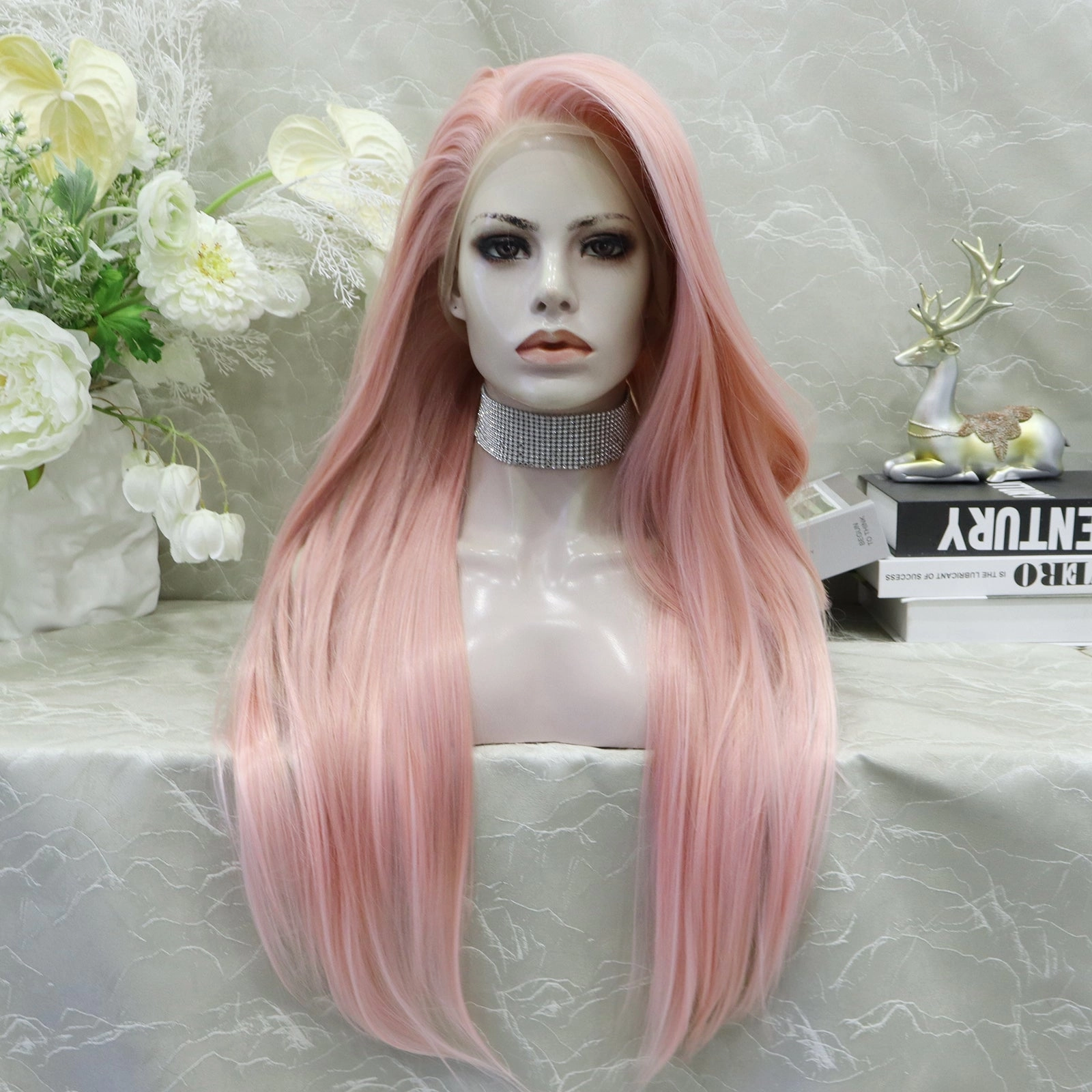 IMstyle Gracie Full lace Silky wigs 28 inches natural color straight style daily lace fronts wigs