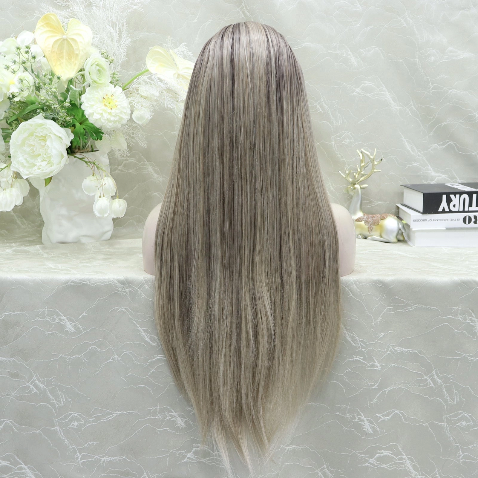 IMstyle Gracie Full lace Silky wigs 28 inches natural color straight style daily lace fronts wigs