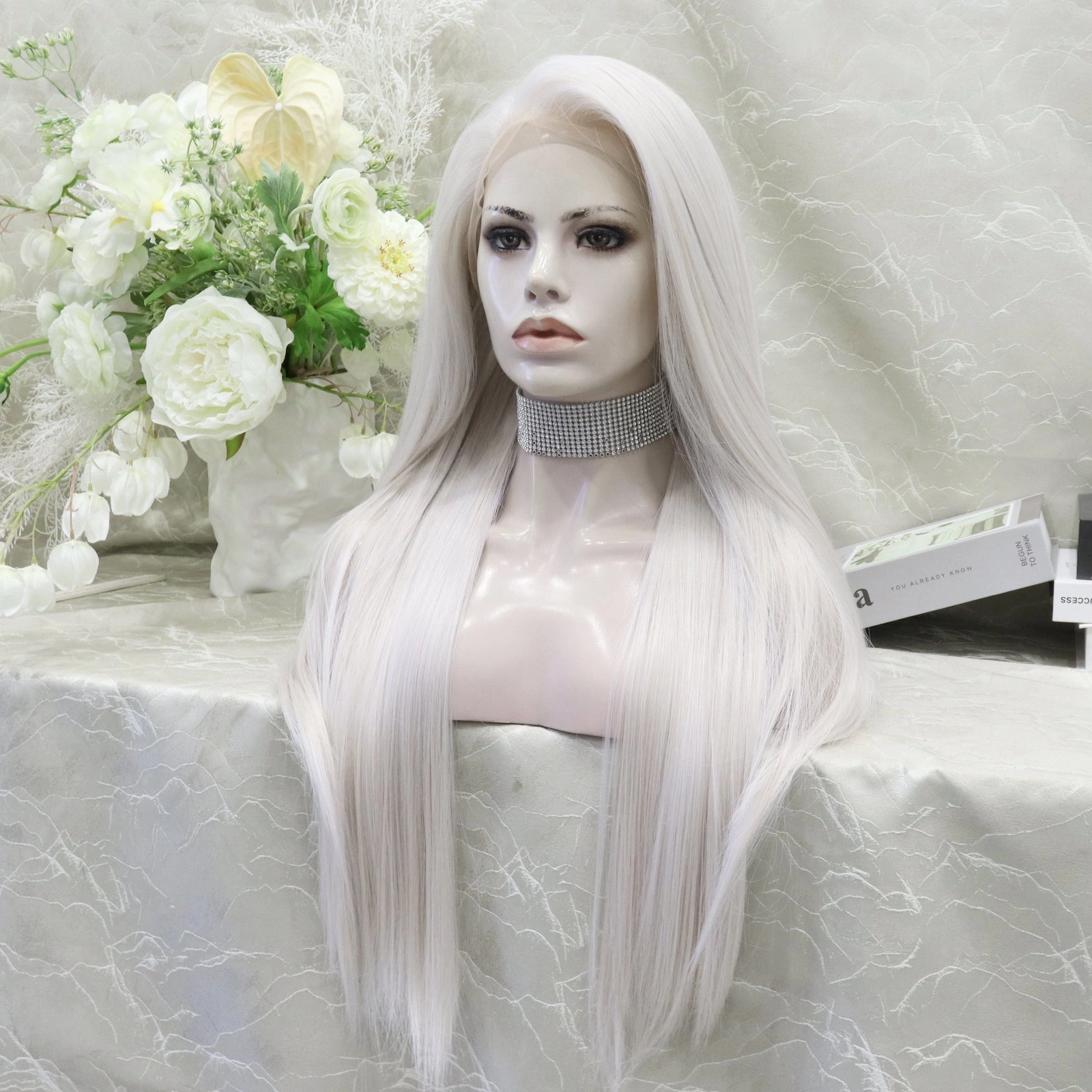 IMstyle Gracie Full lace Silky wigs 28 inches natural color straight style daily lace fronts wigs