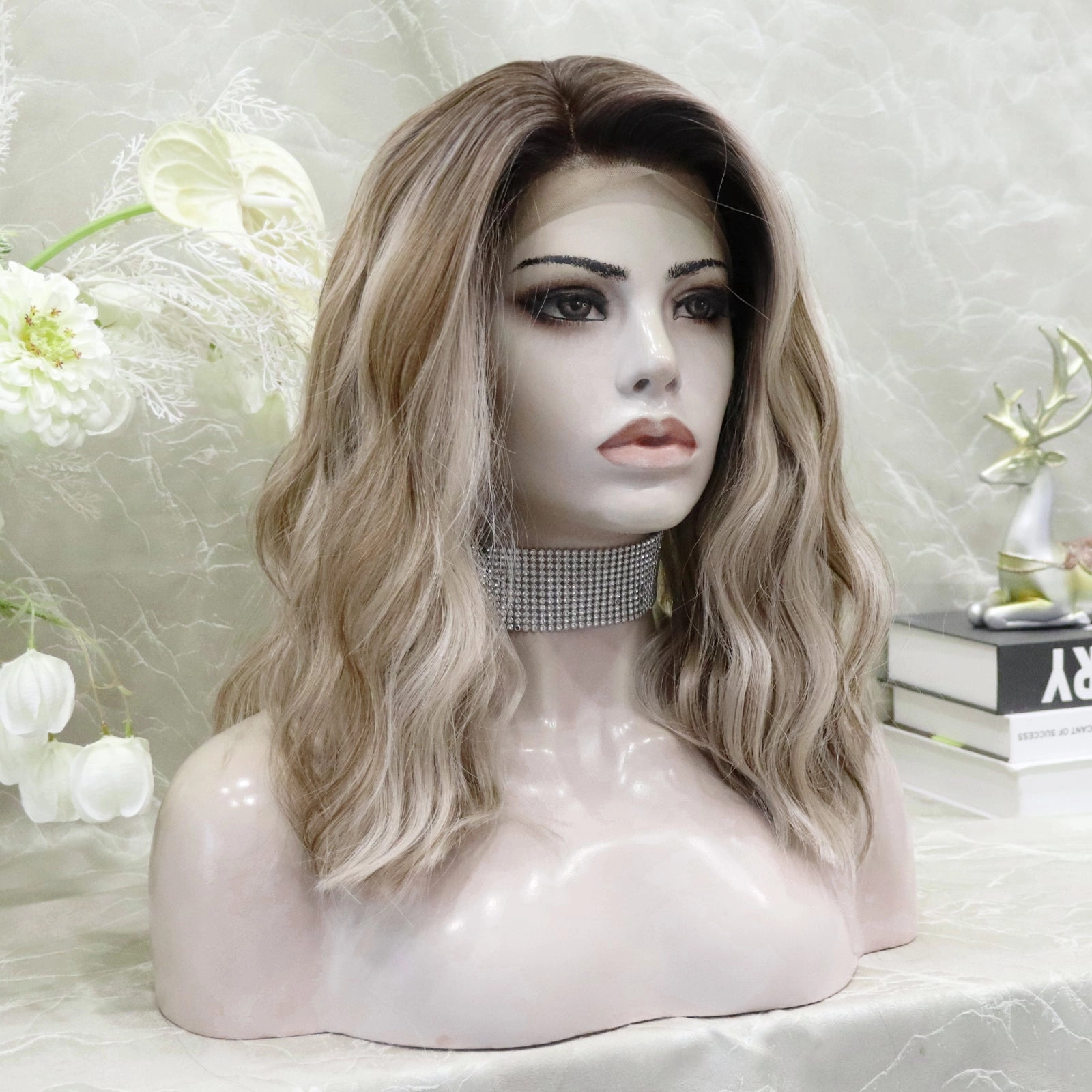 IMstyle TATA Wave Blonde Bob Style Summer vibe 13*4 lace Front Synthetic wig