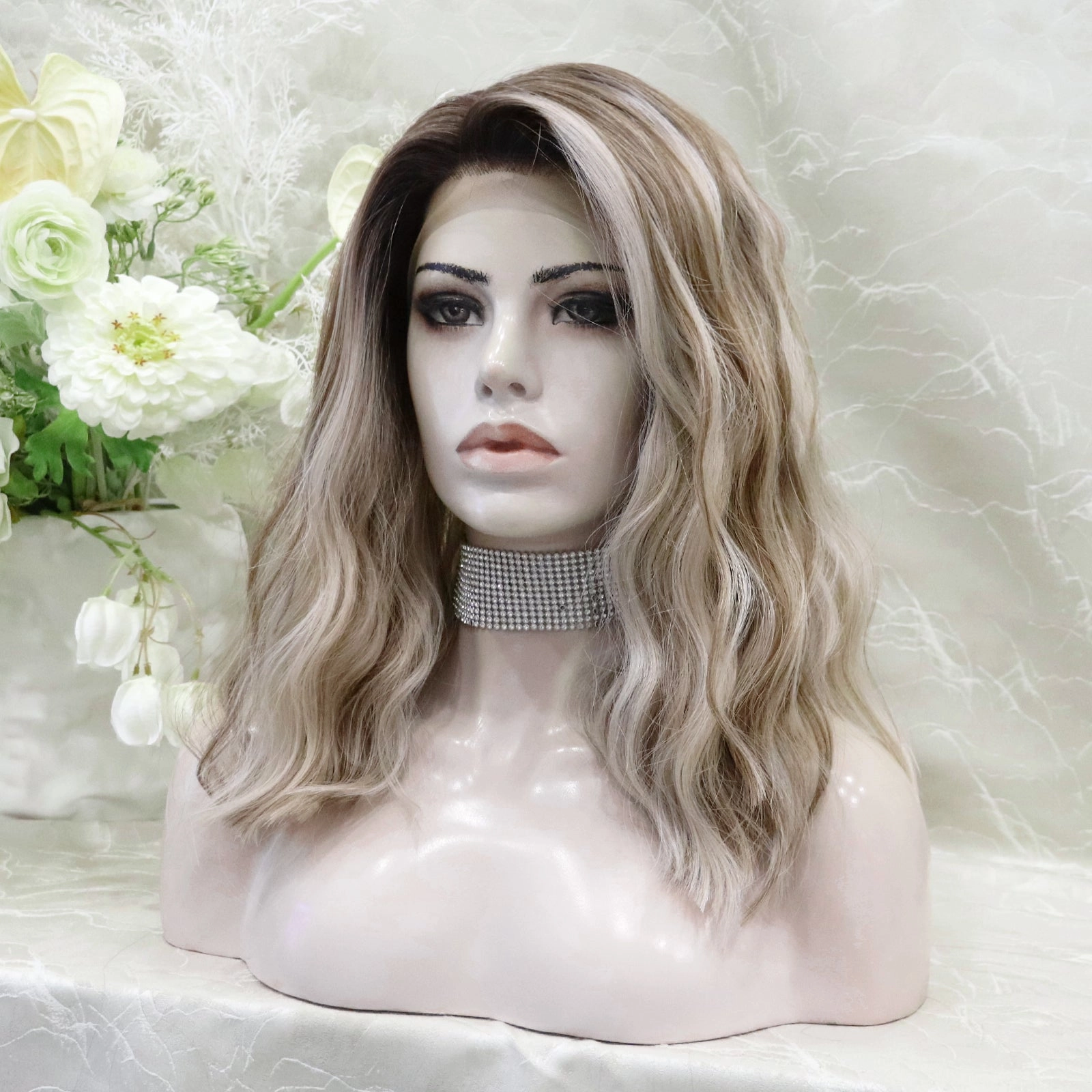 IMstyle TATA Wave Blonde Bob Style Summer vibe 13*4 lace Front Synthetic wig