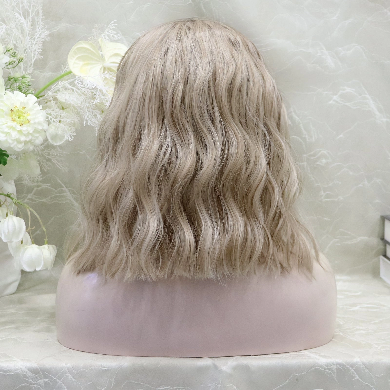 IMstyle TATA Wave Blonde Bob Style Summer vibe 13*4 lace Front Synthetic wig