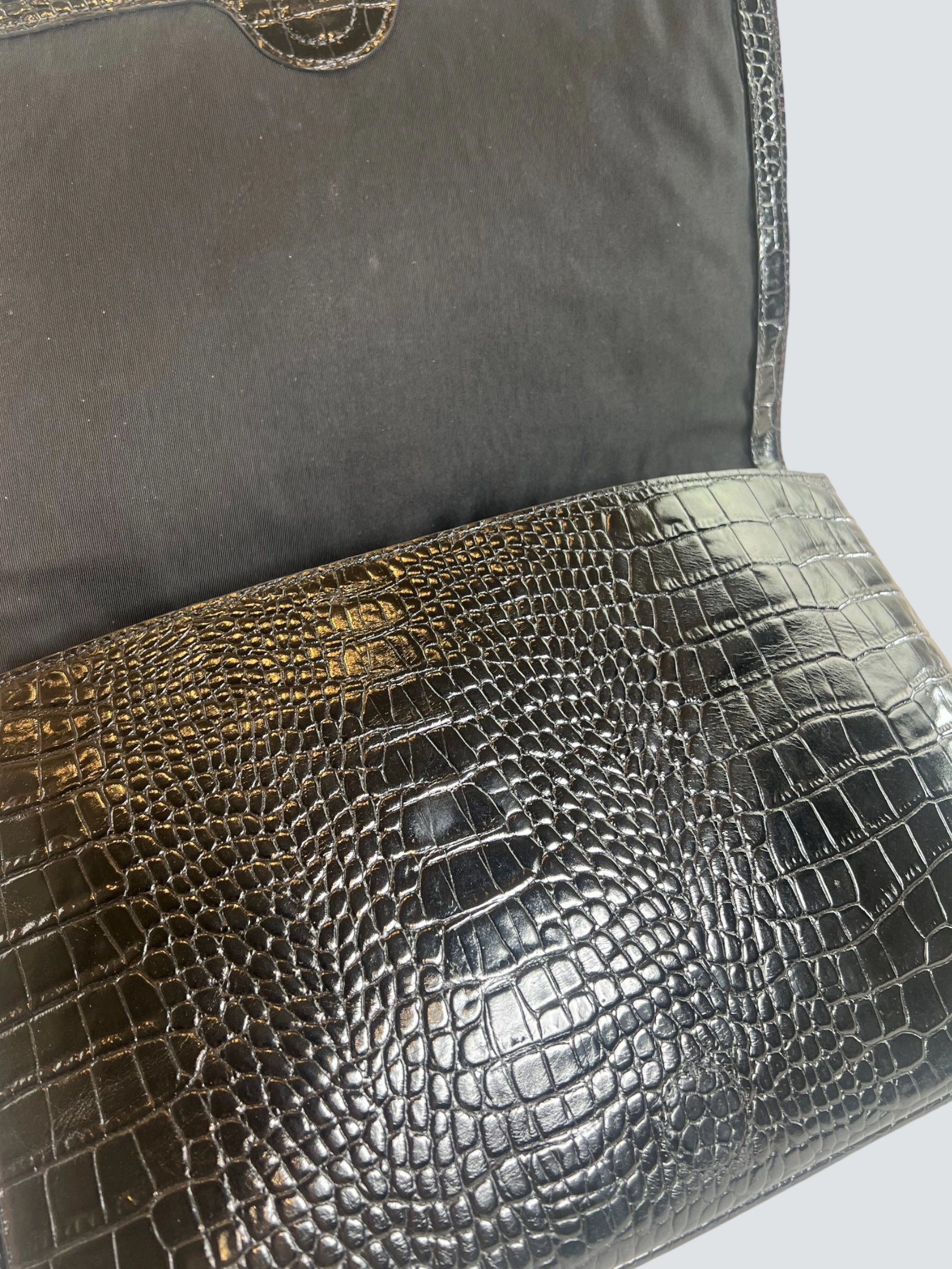 Jasper Conran Black Leather Clutch