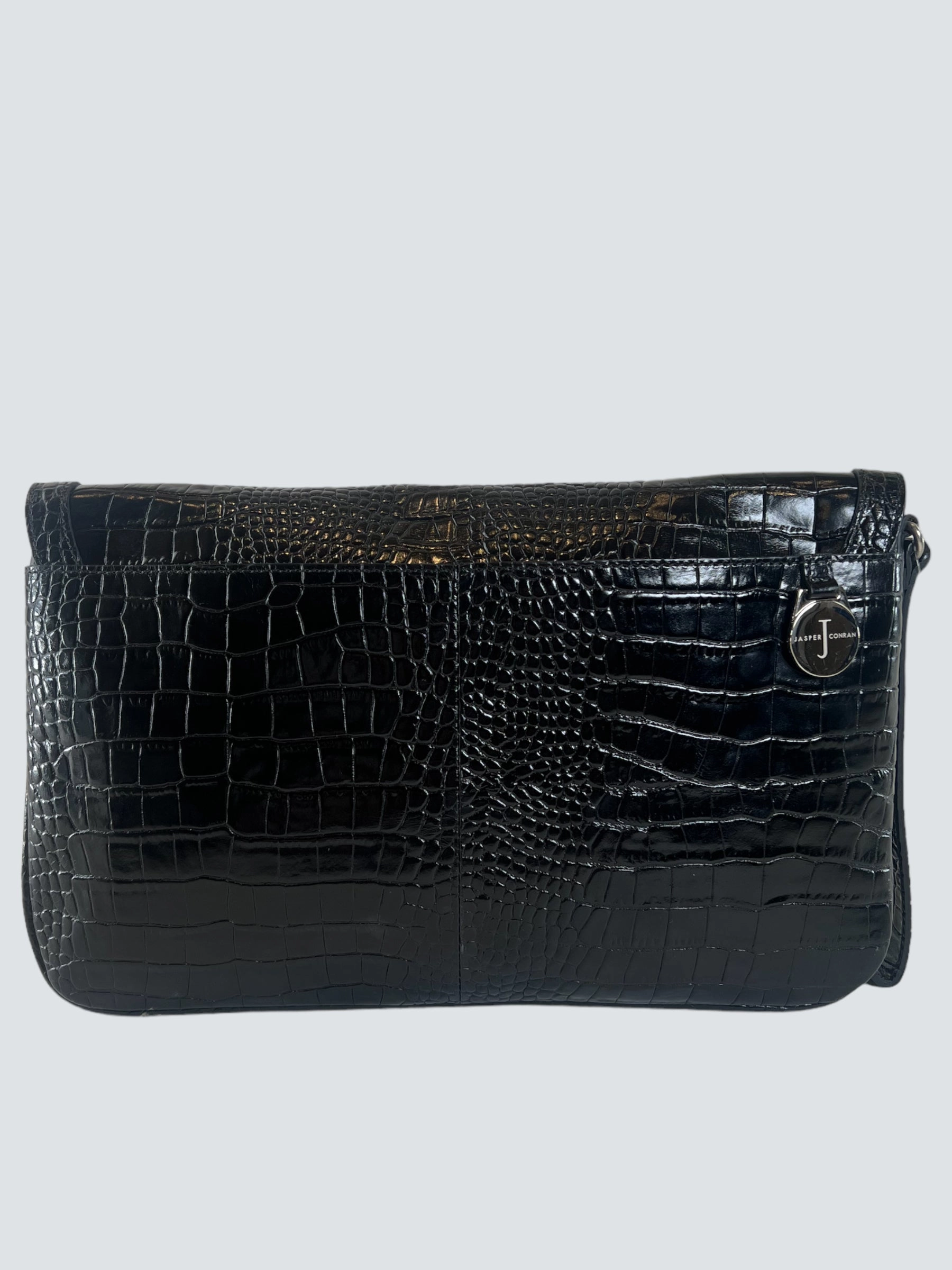 Jasper Conran Black Leather Clutch