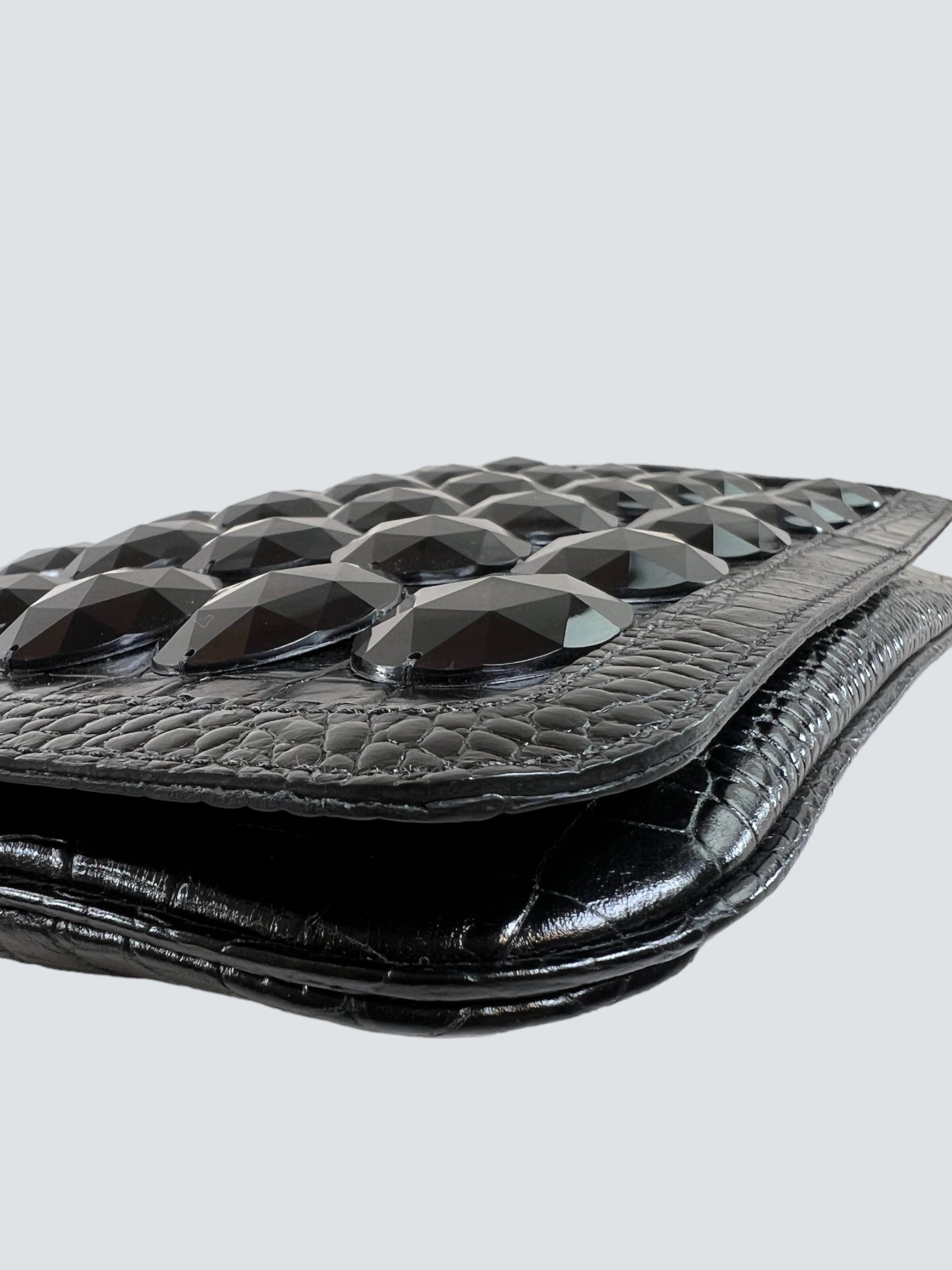 Jasper Conran Black Leather Clutch
