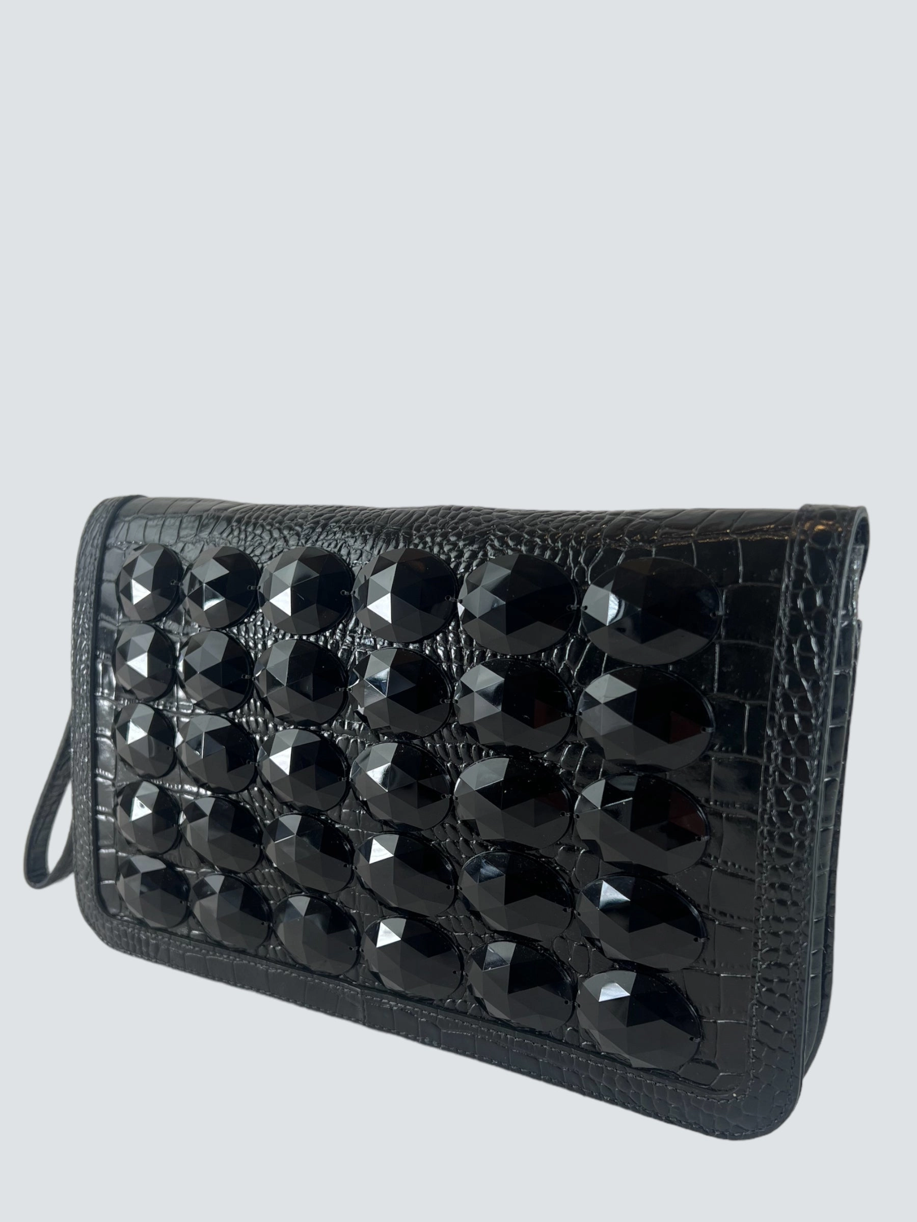 Jasper Conran Black Leather Clutch