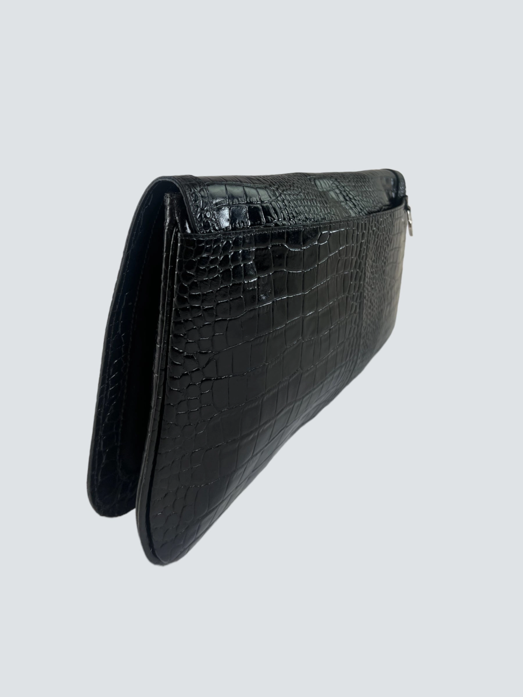 Jasper Conran Black Leather Clutch