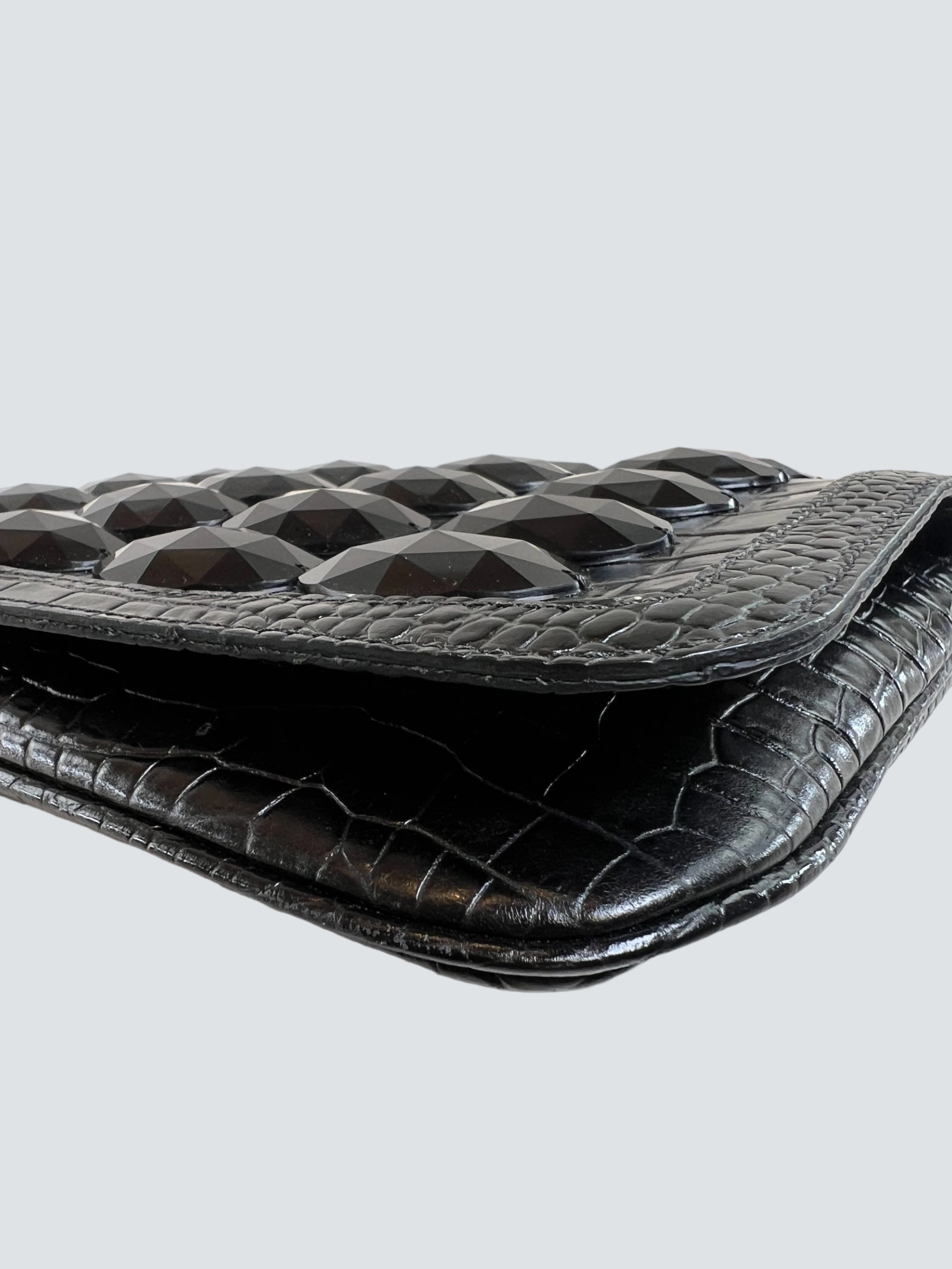 Jasper Conran Black Leather Clutch