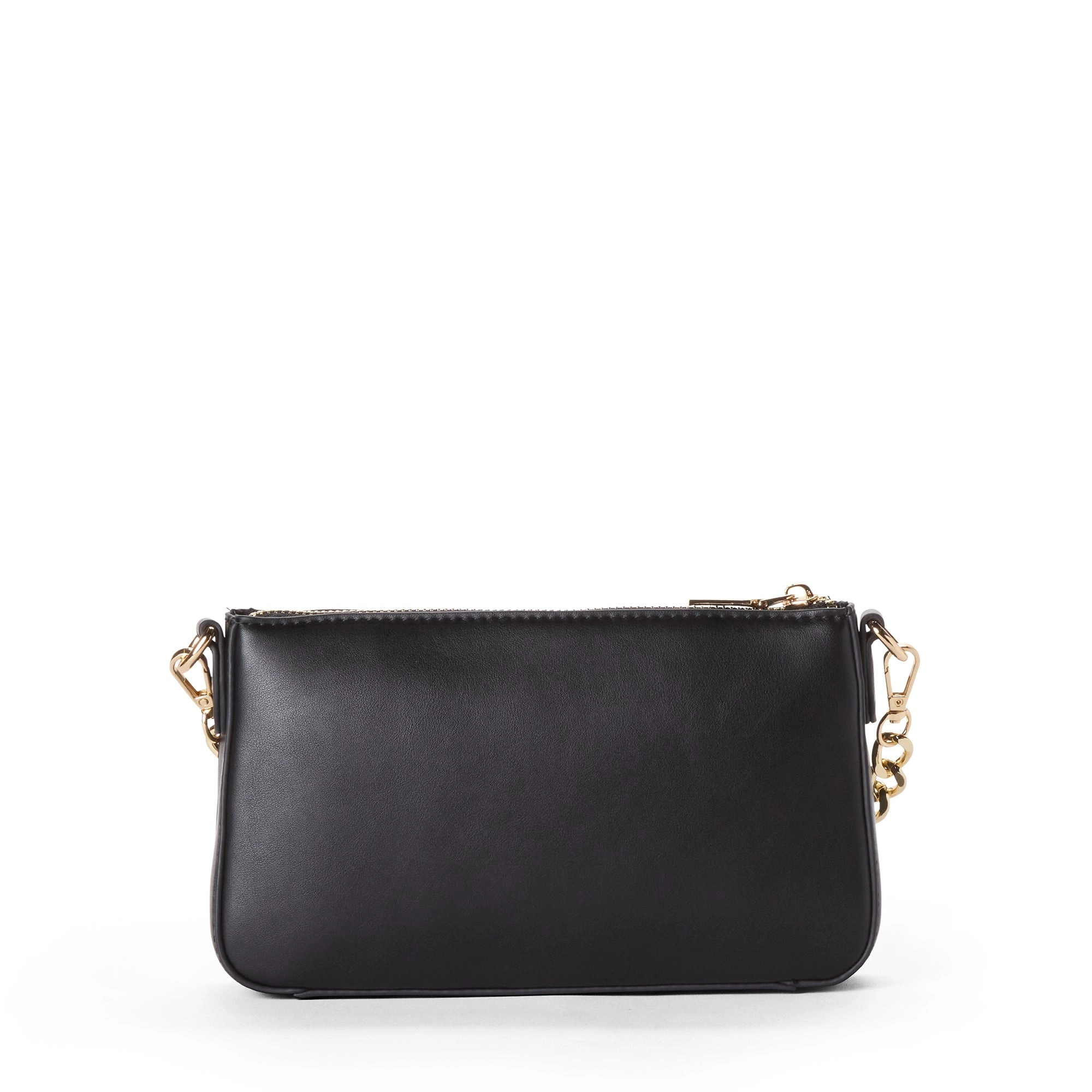 Jordan Vegan Leather Crossbody Bag | Black