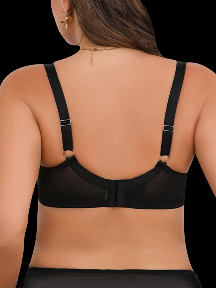 Lace Plus Size Minimizer Bras – Flexible Underwire & Breathable Design