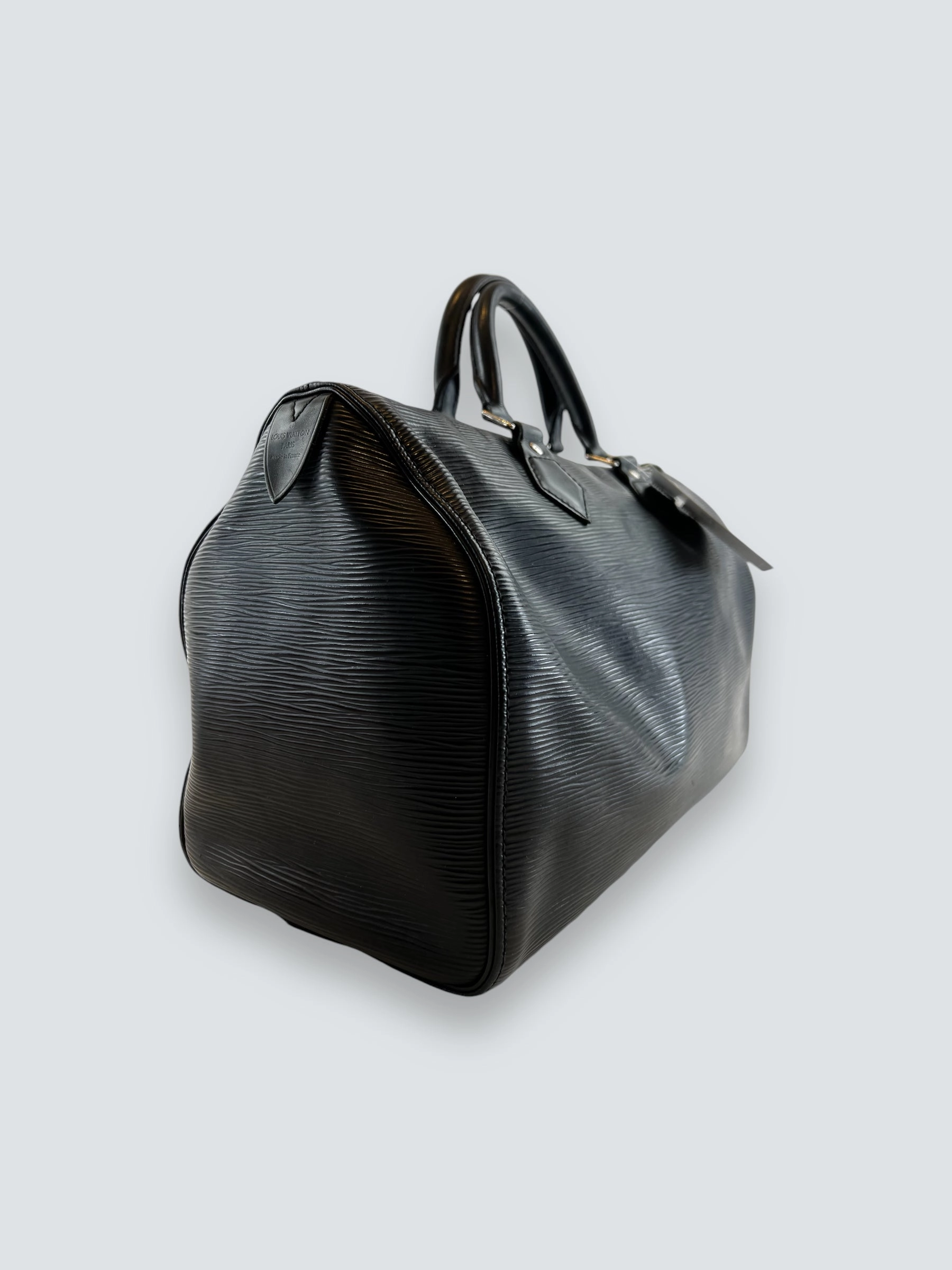 Louis Vuitton Black Epi Leather Speedy 35 Handbag
