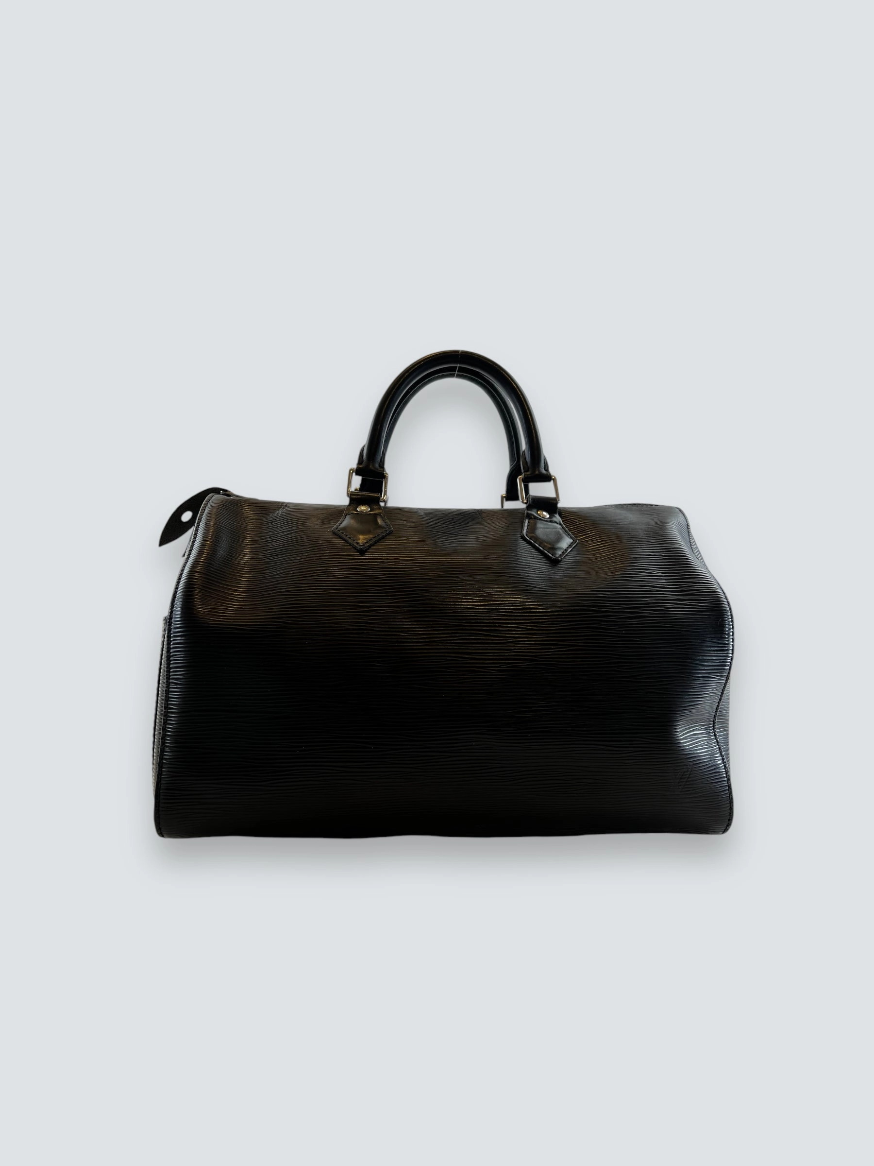 Louis Vuitton Black Epi Leather Speedy 35 Handbag