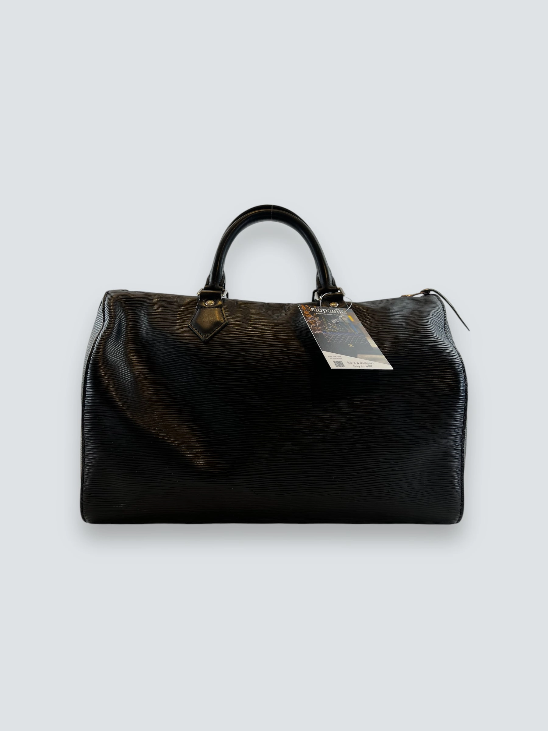 Louis Vuitton Black Epi Leather Speedy 35 Handbag