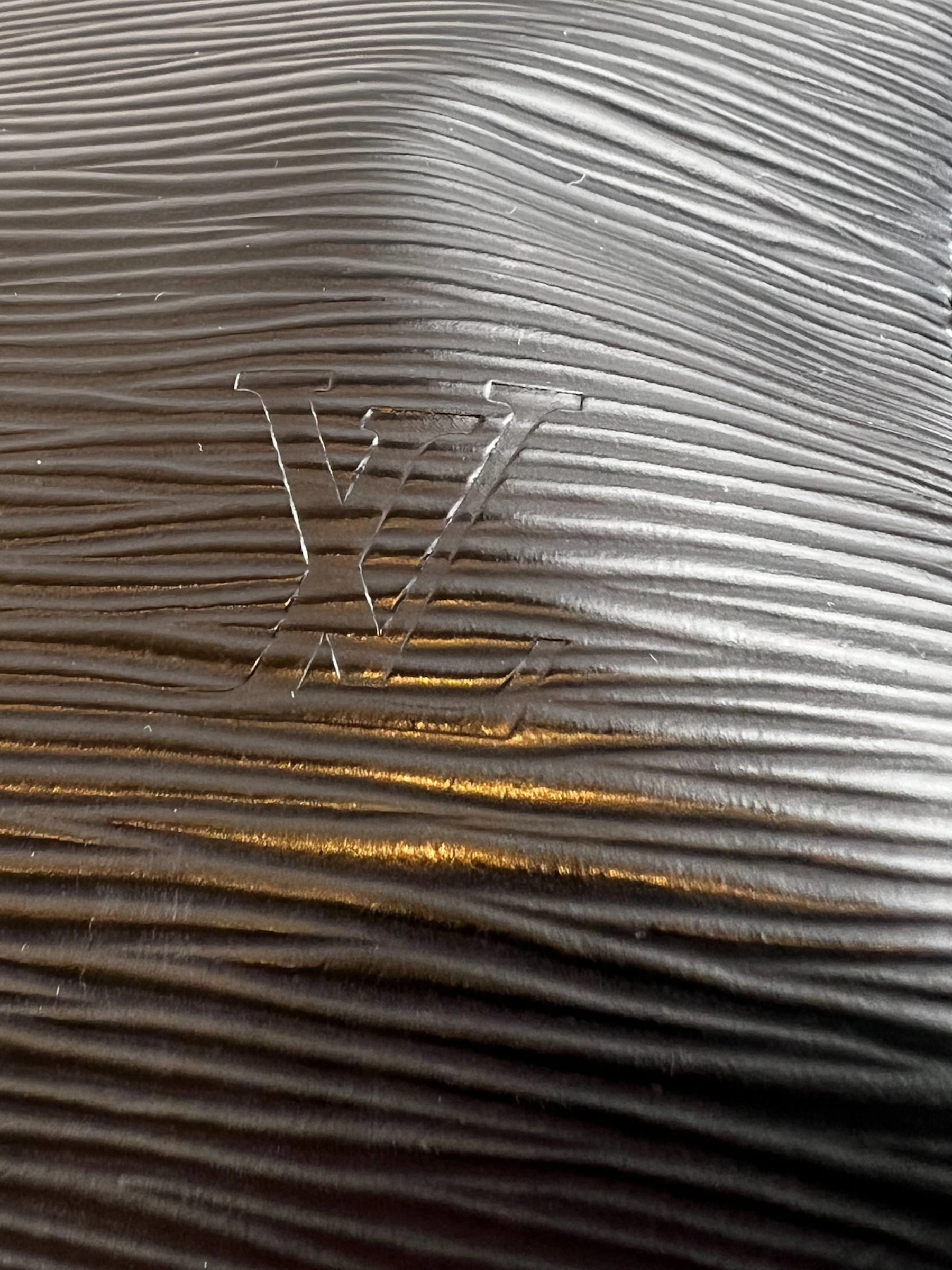 Louis Vuitton Black Epi Leather Speedy 35 Handbag