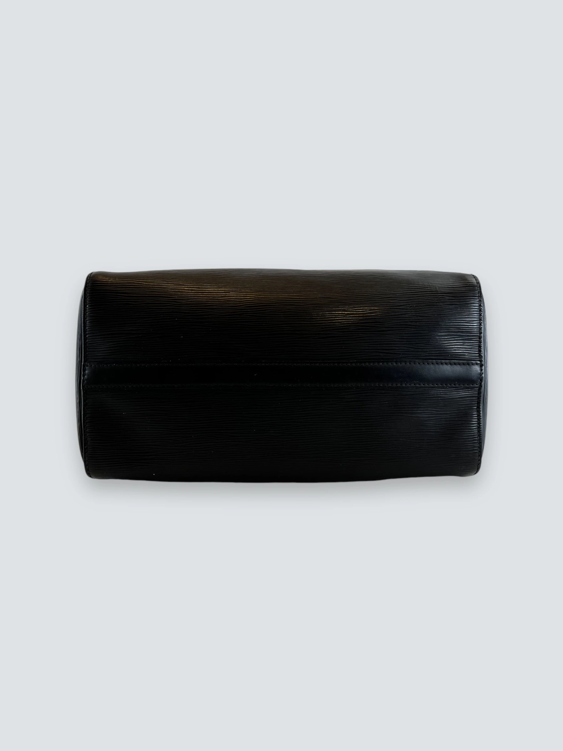 Louis Vuitton Black Epi Leather Speedy 35 Handbag