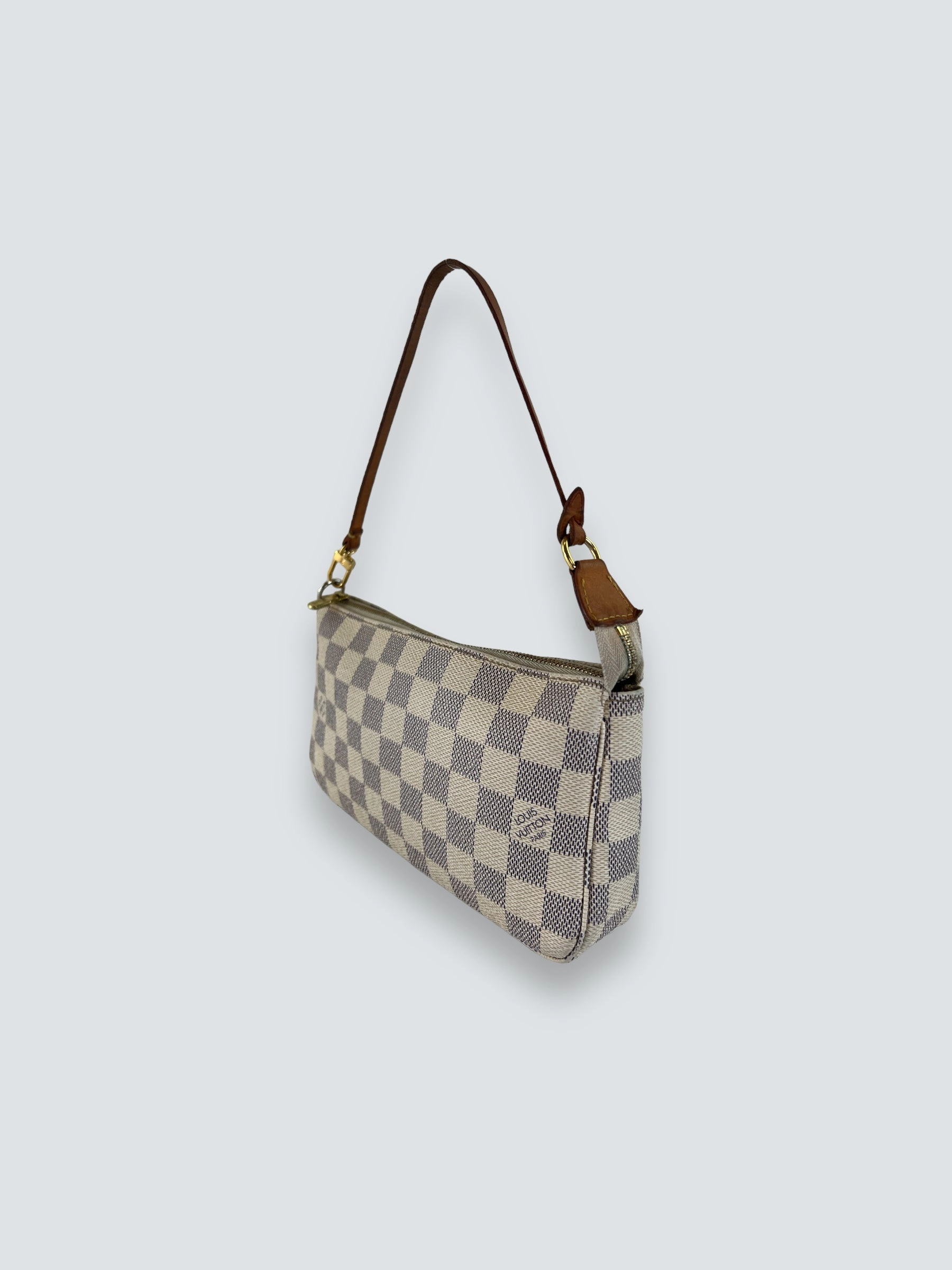 Louis Vuitton Canvas Pochette Azur Handbag