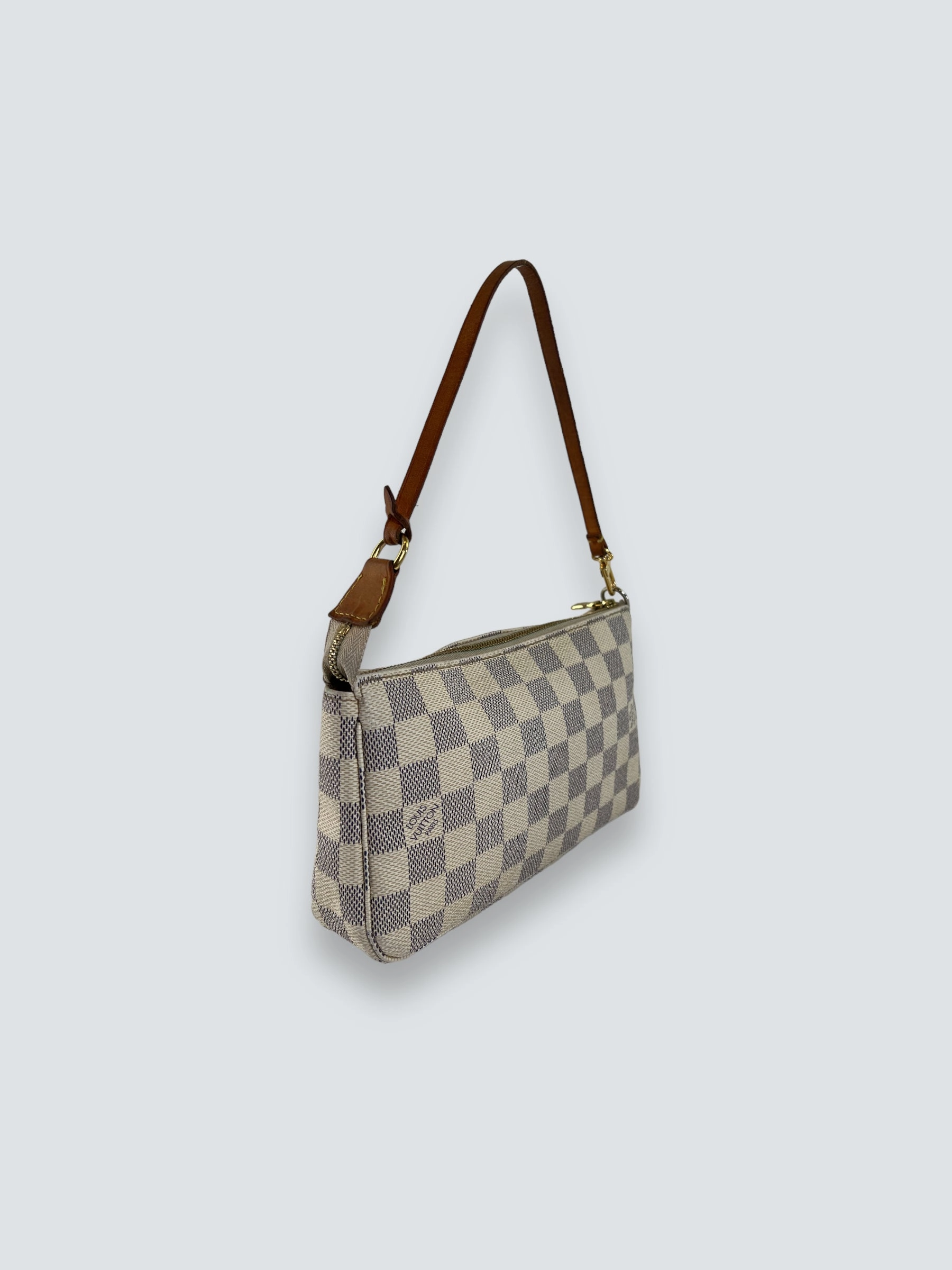 Louis Vuitton Canvas Pochette Azur Handbag