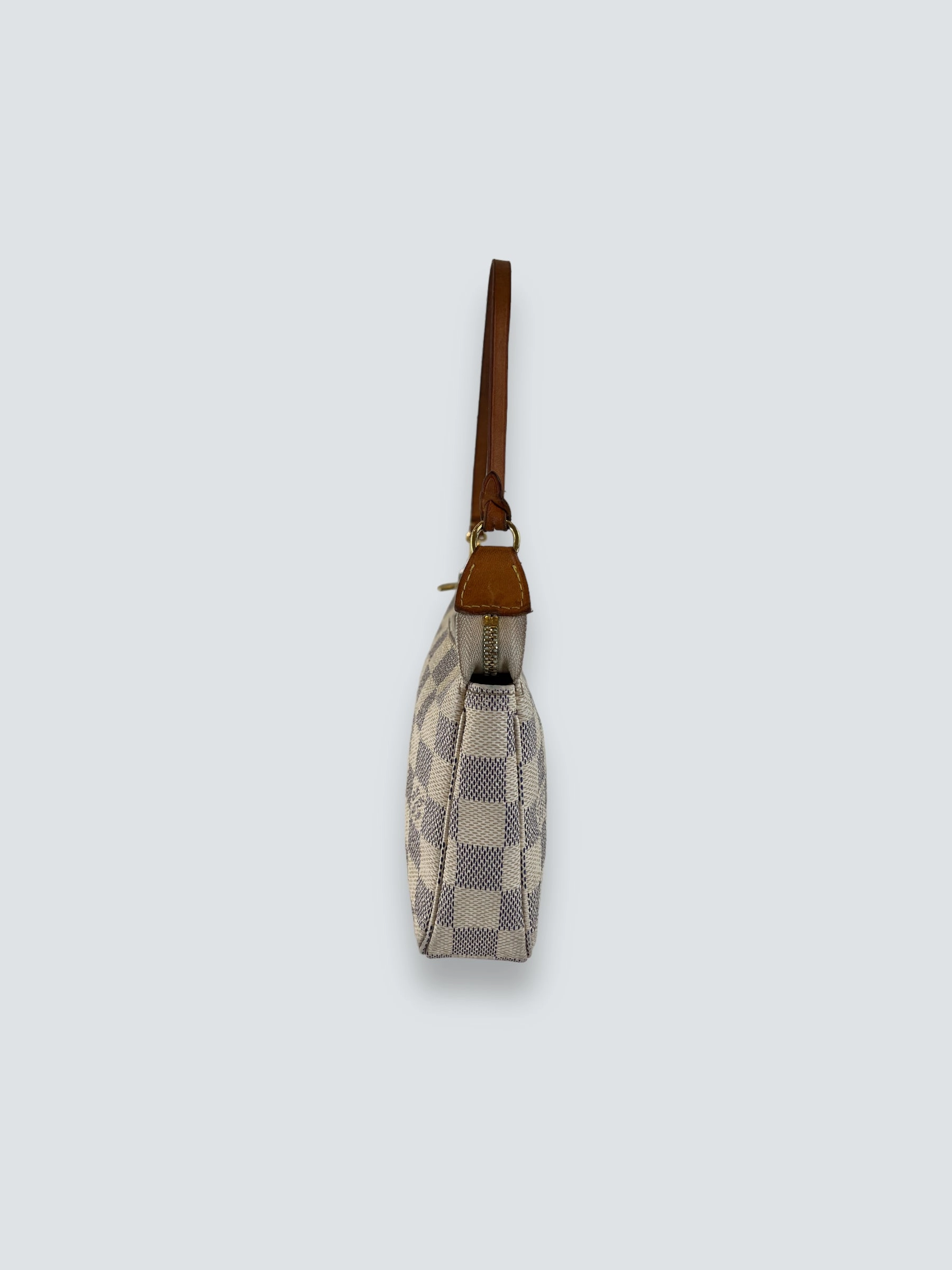 Louis Vuitton Canvas Pochette Azur Handbag