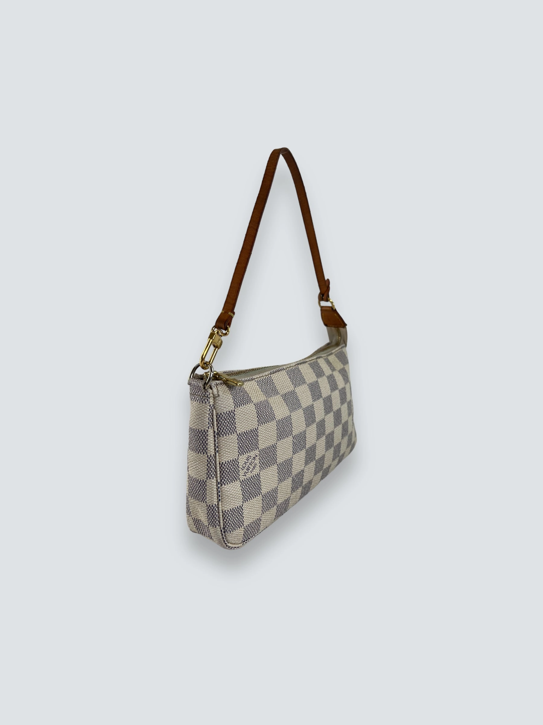 Louis Vuitton Canvas Pochette Azur Handbag
