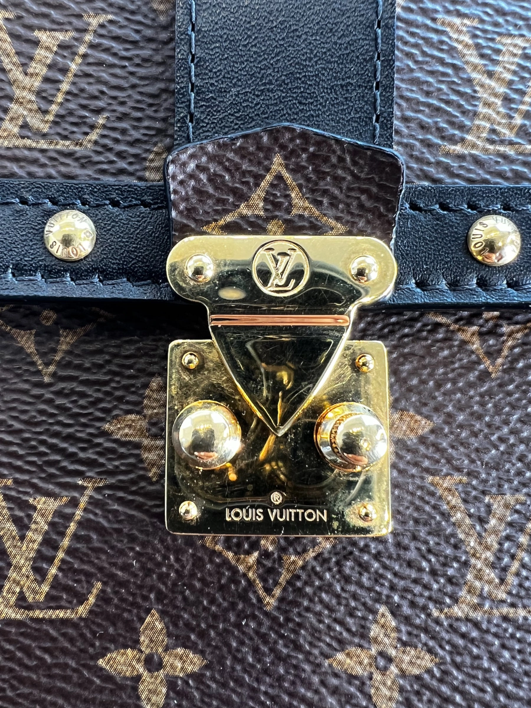 Louis Vuitton Monogram Canvas & Leather Vertical Trunk Crossbody