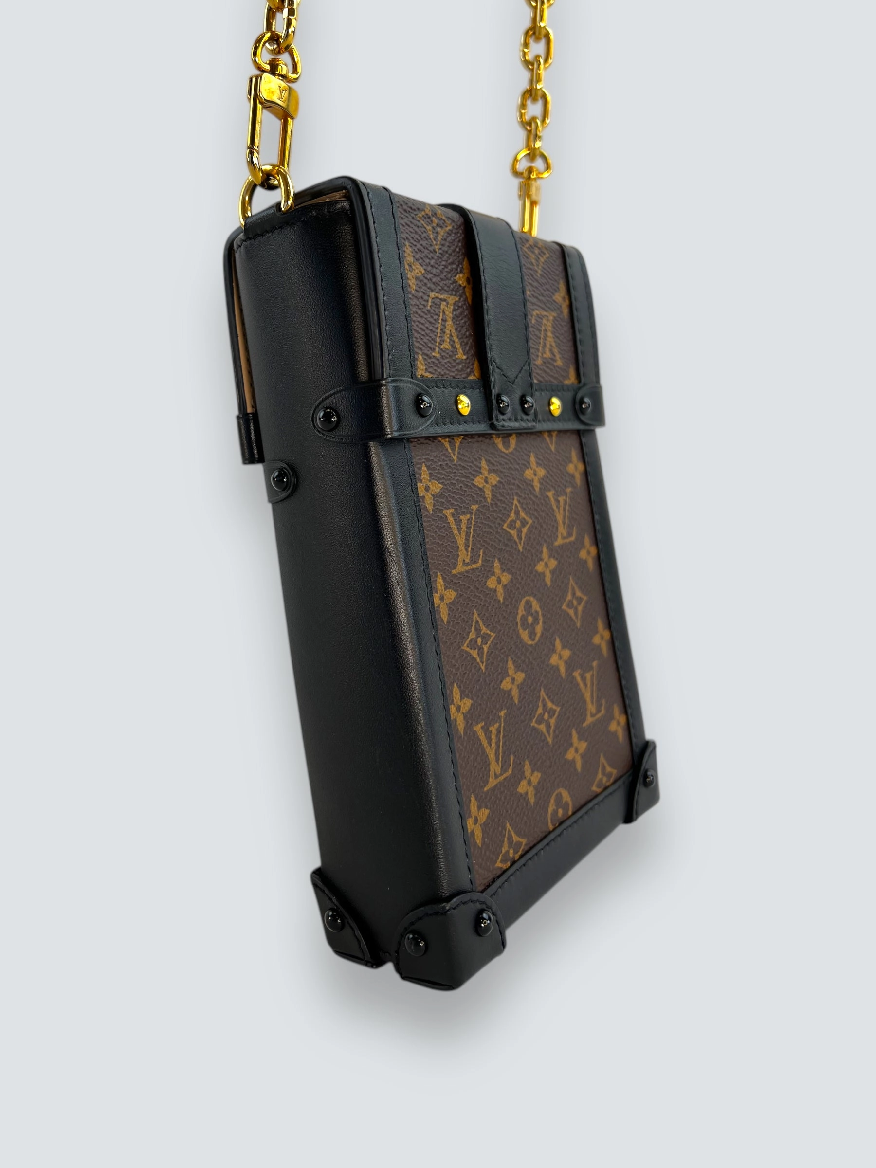 Louis Vuitton Monogram Canvas & Leather Vertical Trunk Crossbody