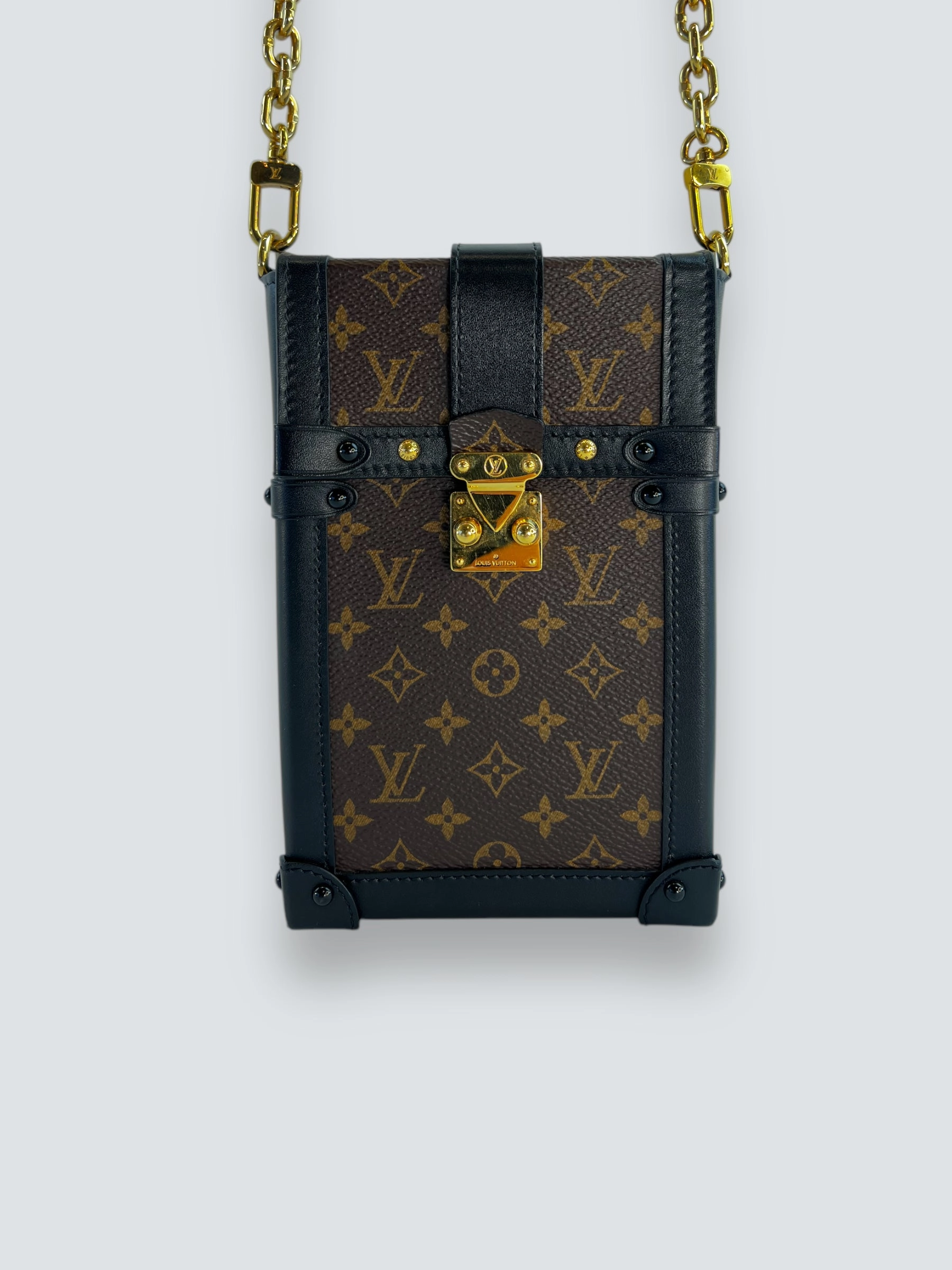 Louis Vuitton Monogram Canvas & Leather Vertical Trunk Crossbody