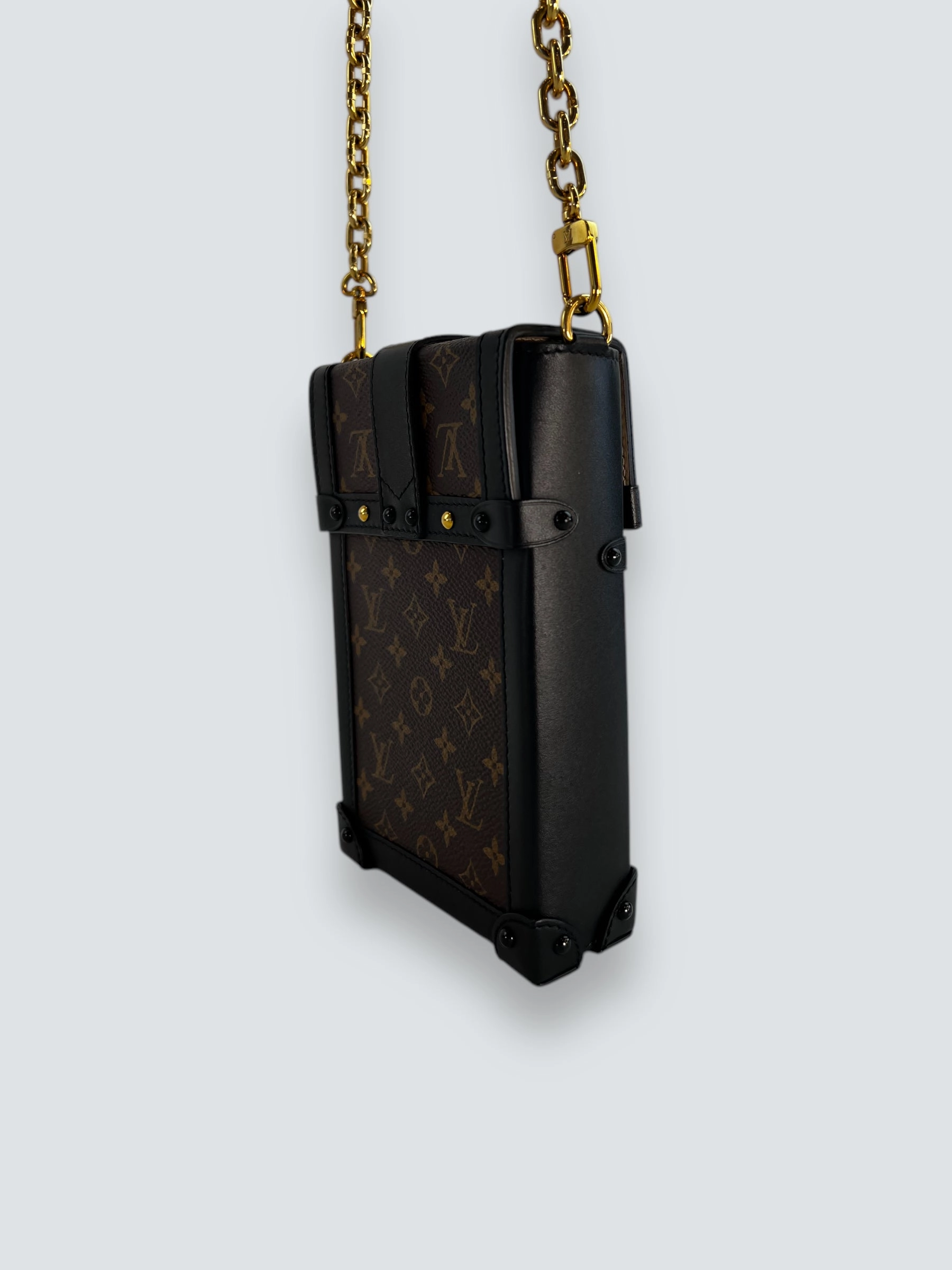 Louis Vuitton Monogram Canvas & Leather Vertical Trunk Crossbody