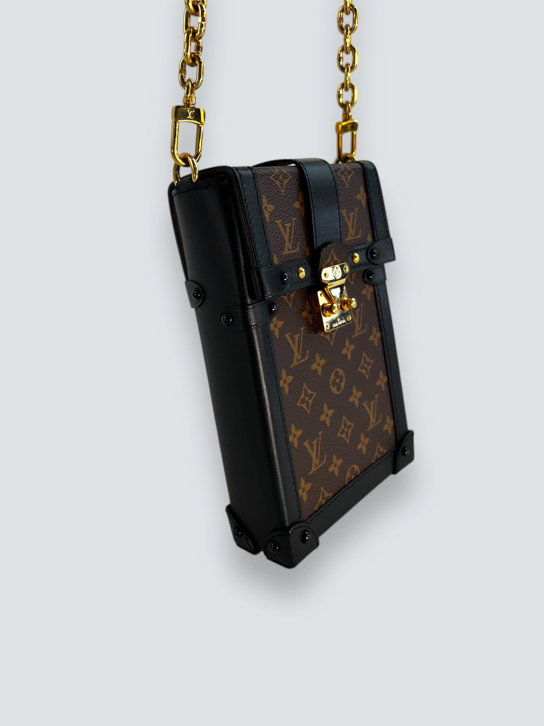 Louis Vuitton Monogram Canvas & Leather Vertical Trunk Crossbody
