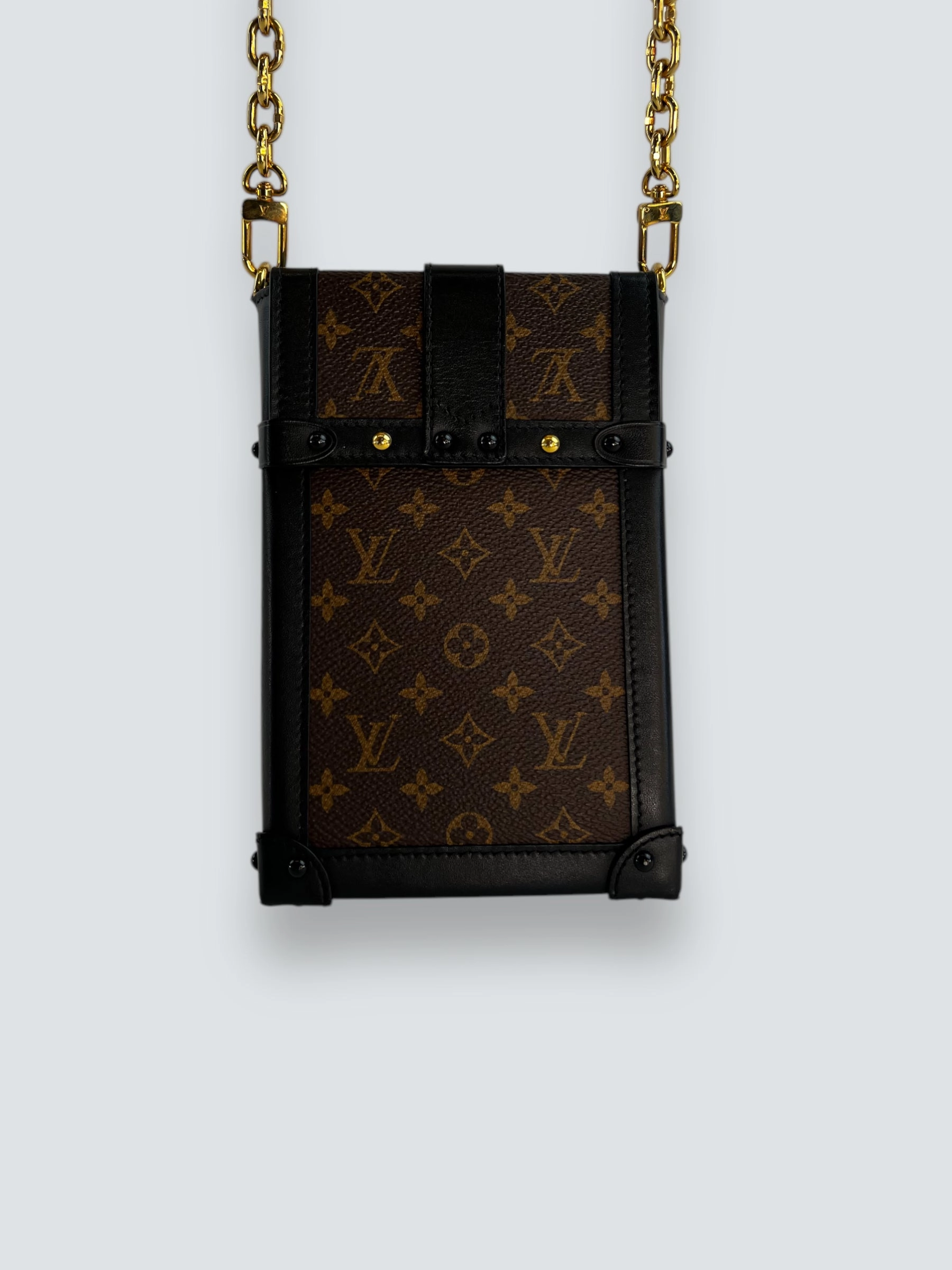 Louis Vuitton Monogram Canvas & Leather Vertical Trunk Crossbody