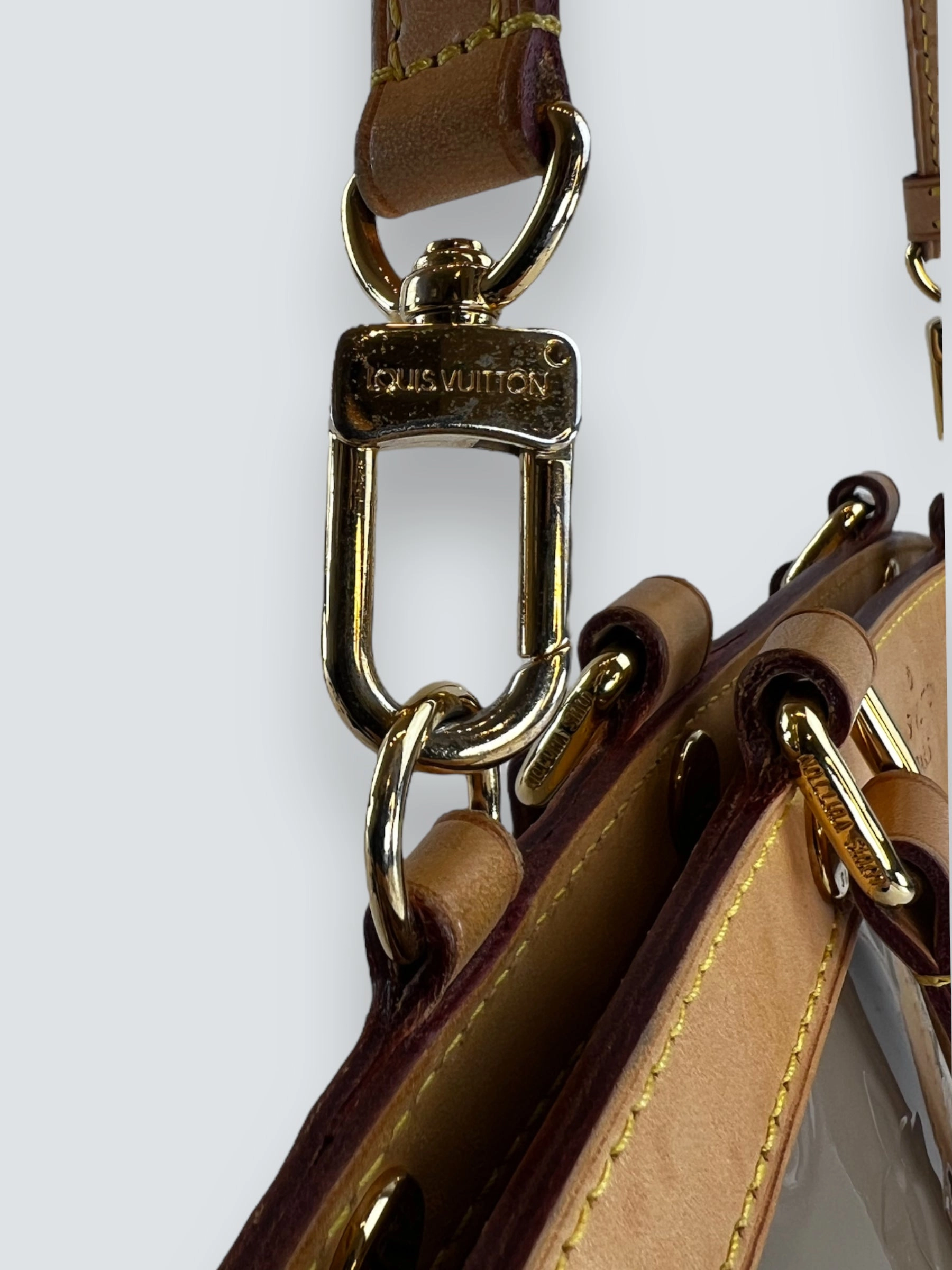 Louis Vuitton Taupe Vernis Leather Brea Tote